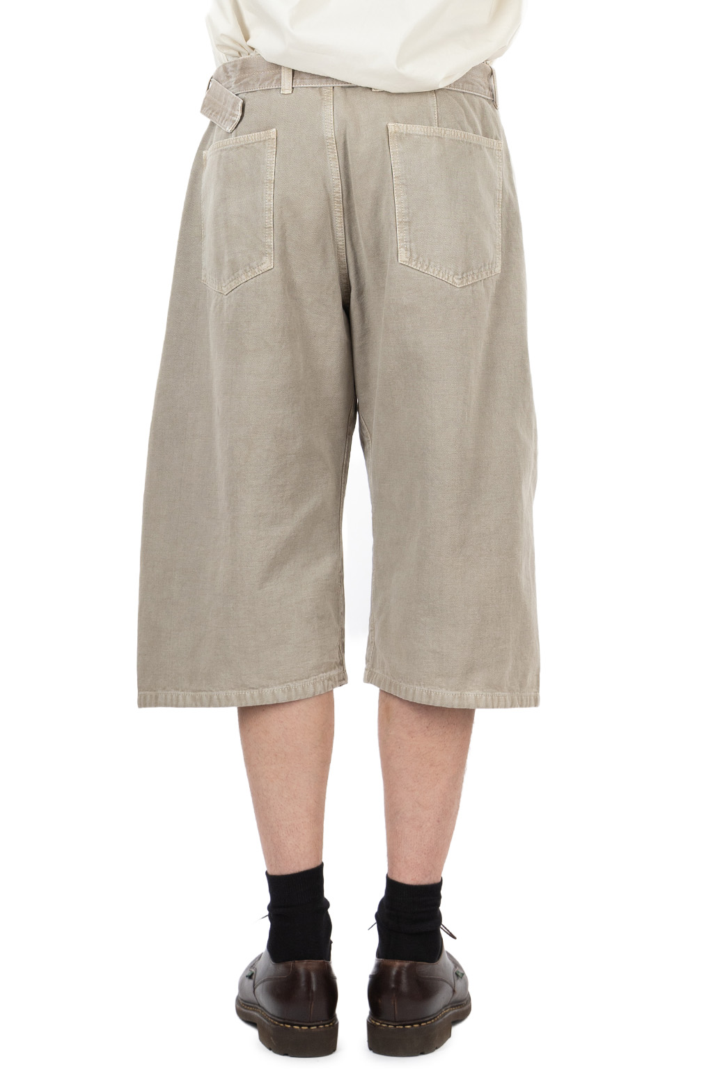 Lemaire - Denim Short - Heavy Broken Twill Snow - Moonstone