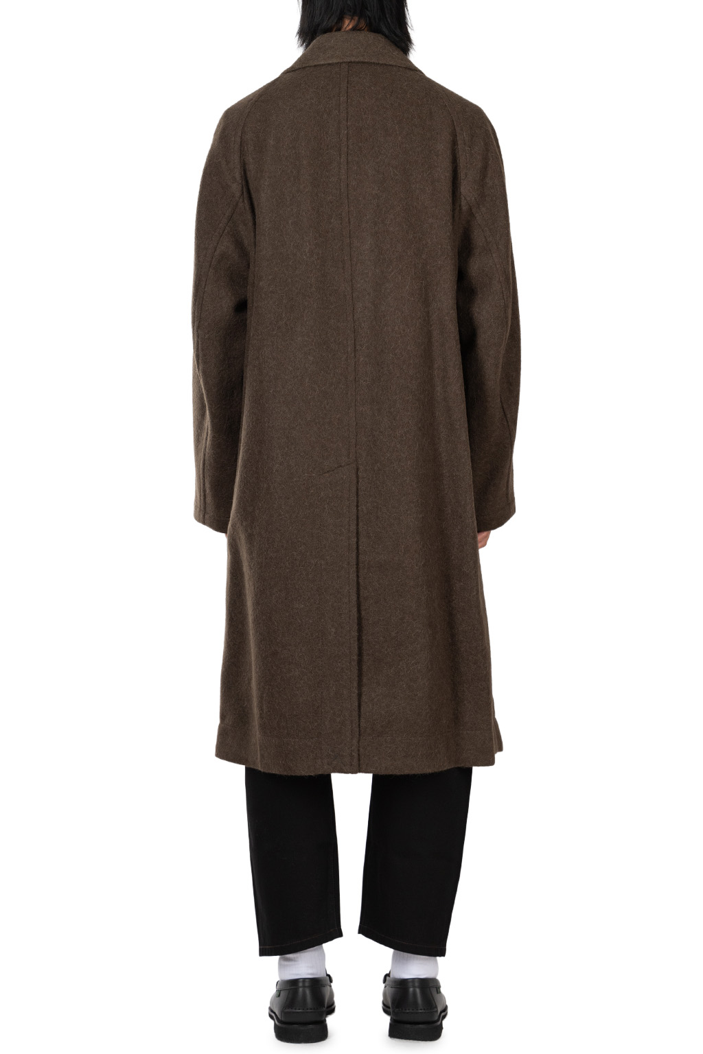 Lemaire - Double-Breasted Coat - Felted Wool and Alpaca Blend - Mud