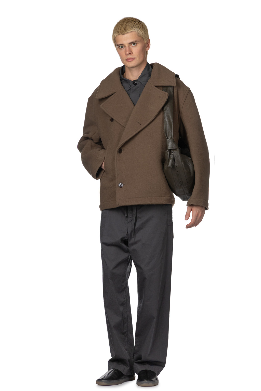 Lemaire - Large Croissant Bag - Soft Grained Leather - Marecage