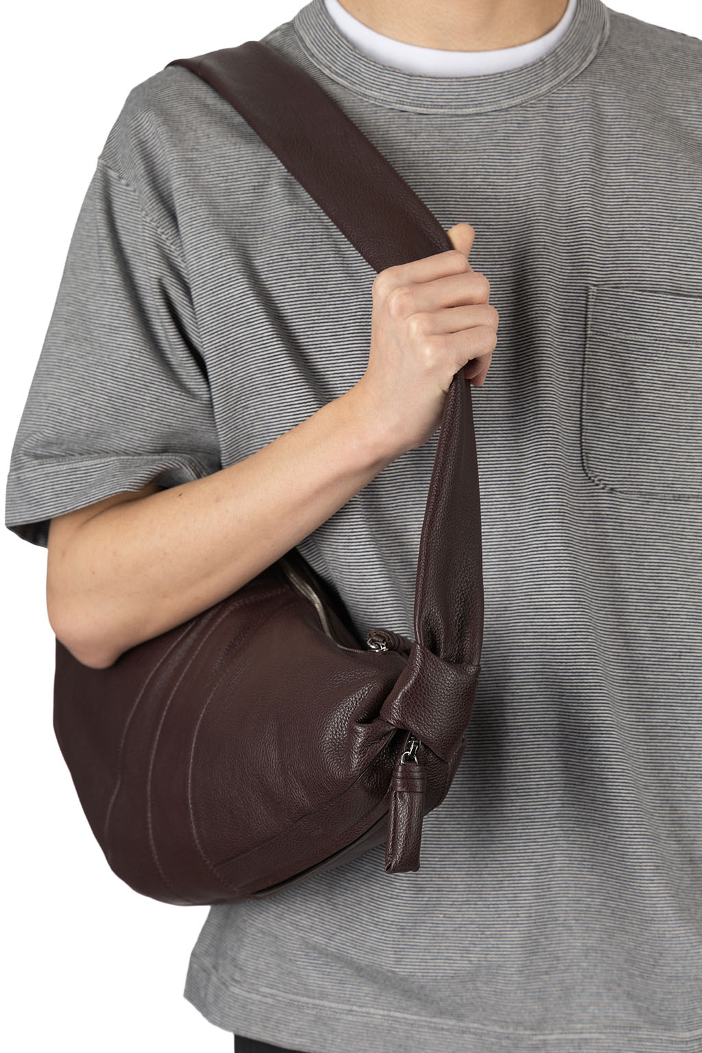 Lemaire - Large Croissant Bag Soft Grained Leather - Tiramisu