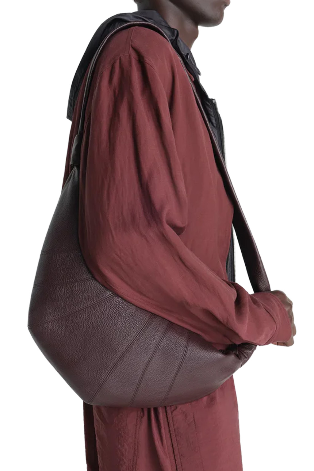 Lemaire - Mediam Croissant Bag Soft Grained Leather - Tiramisu