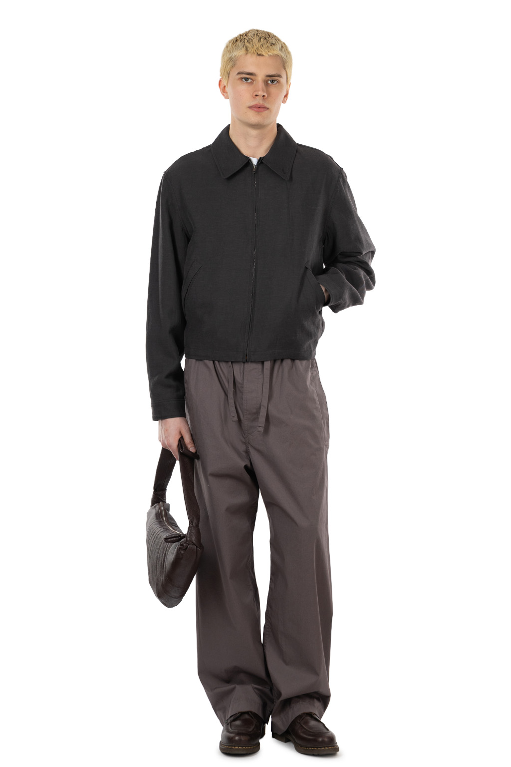 Lemaire - Mediam Croissant Bag Soft Grained Leather - Tiramisu