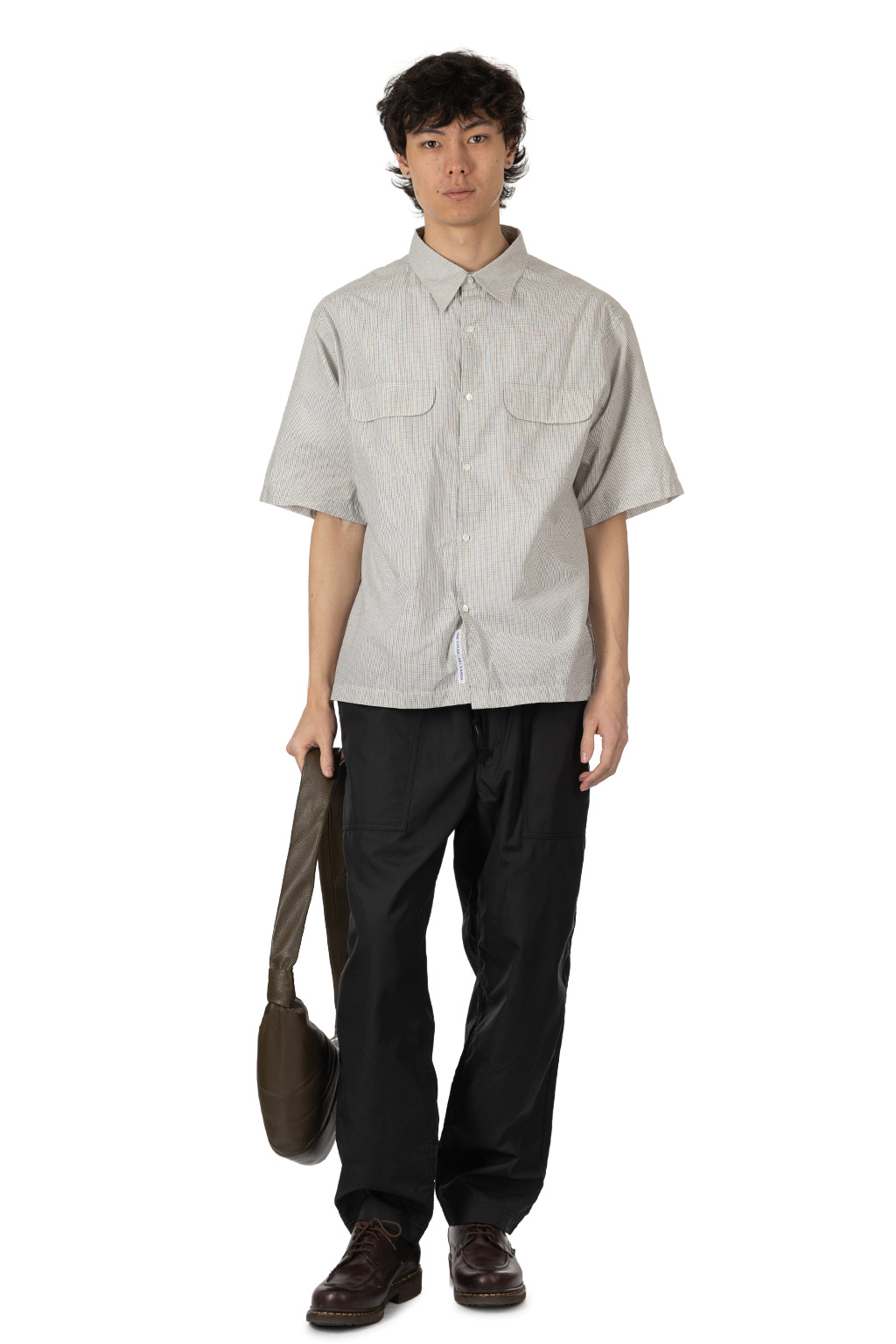 Lemaire - Mediam Croissant Bag Soft Grained Leather - Dark Oliver