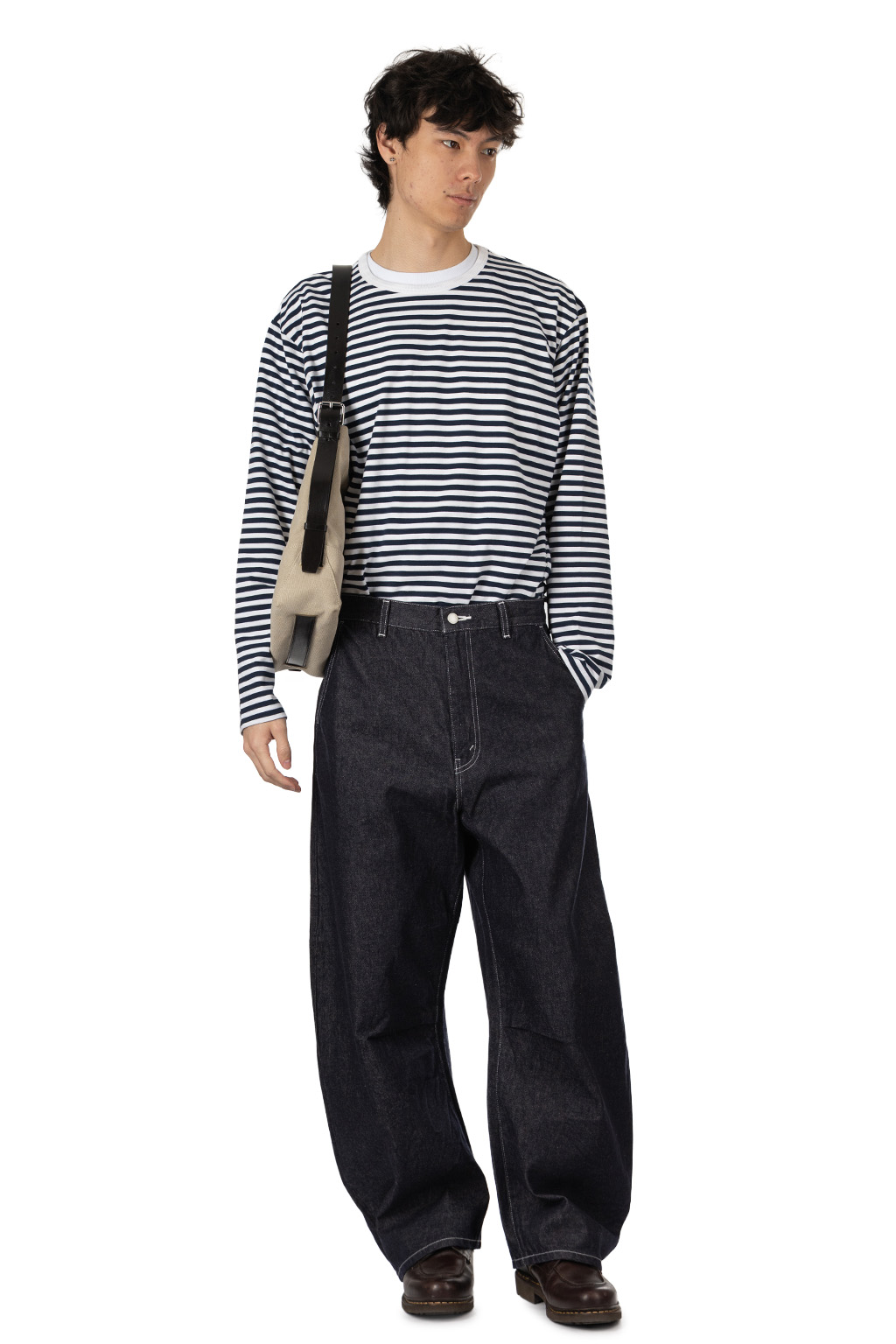 Lemaire - Small Belted Tote - Dark Linen