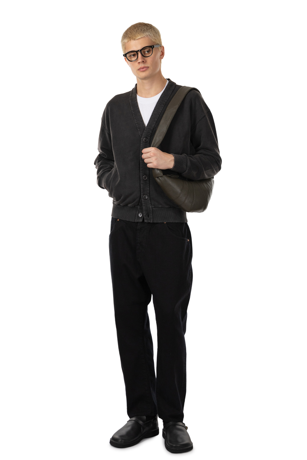 Lemaire - Small Croissant Bag - Soft Grained Leather - Marecage