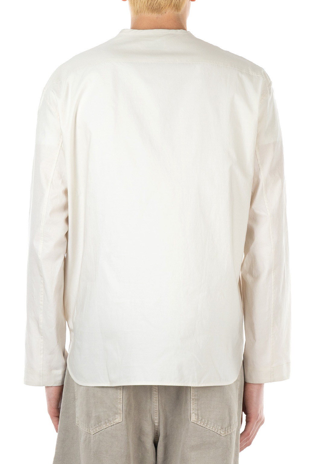 Lemaire - Vareuse Top - Washed Cotton Silk - Light Cream