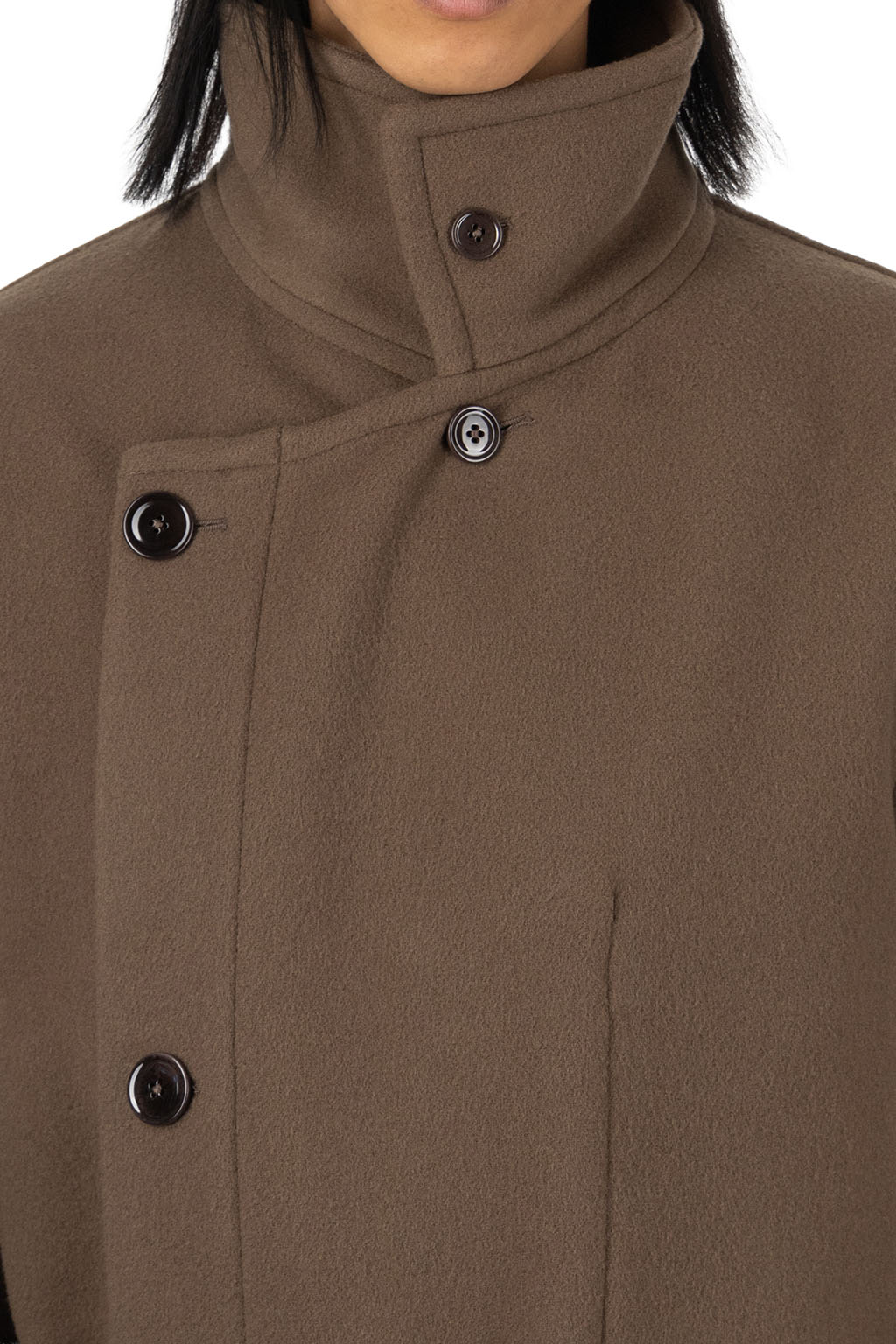 Lemaire - Wrap Coat - Dark Squirrel