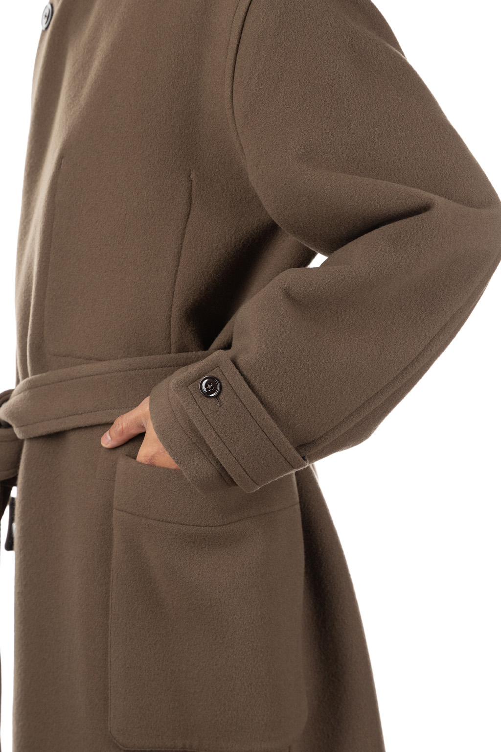 Lemaire - Wrap Coat - Dark Squirrel