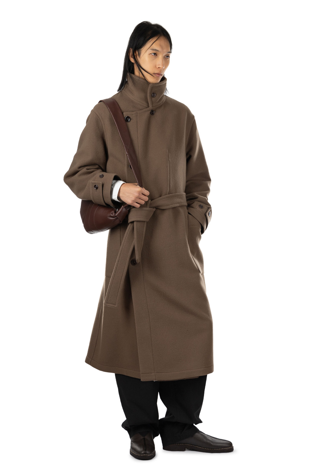 Lemaire - Wrap Coat - Dark Squirrel