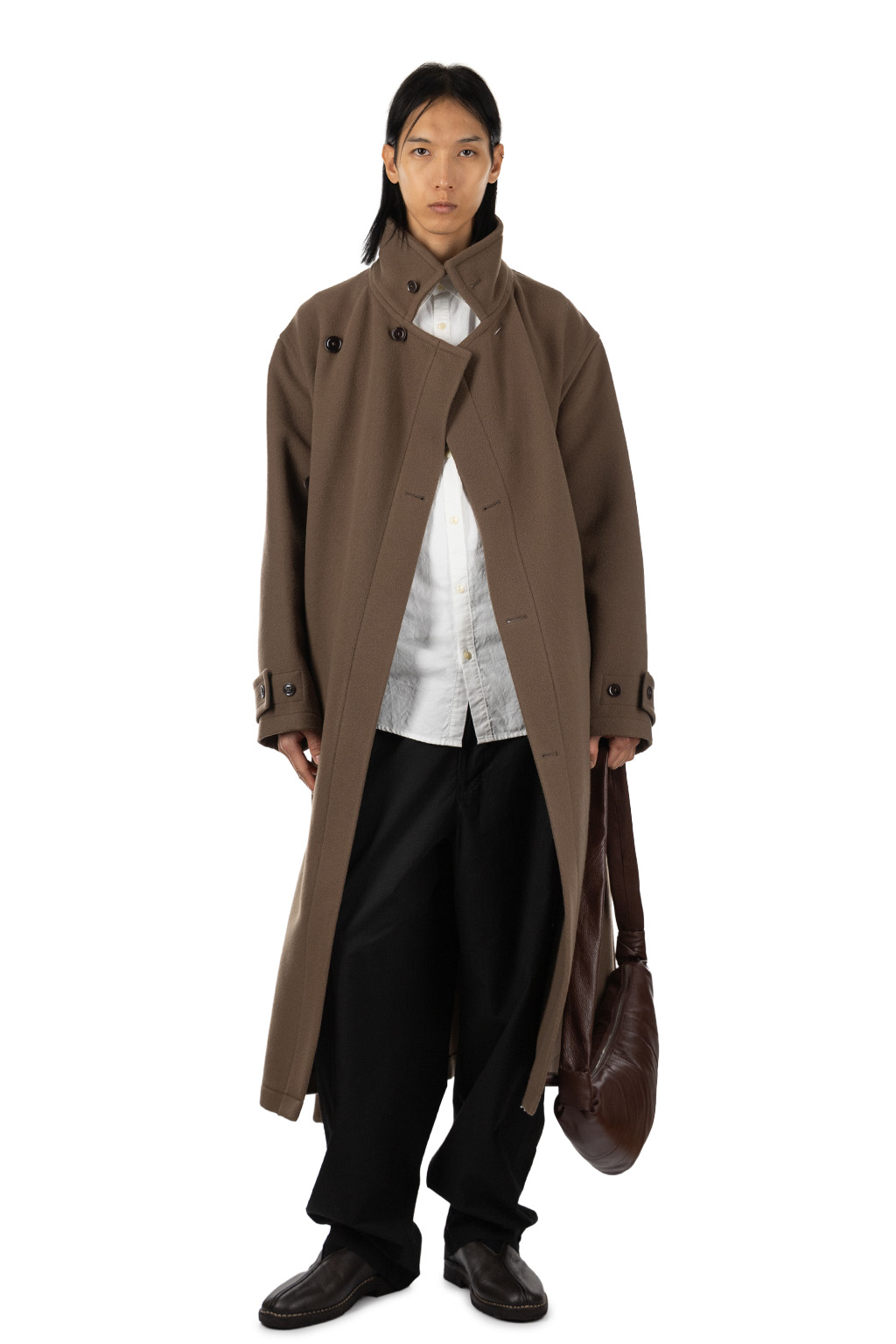 Lemaire - Wrap Coat - Dark Squirrel
