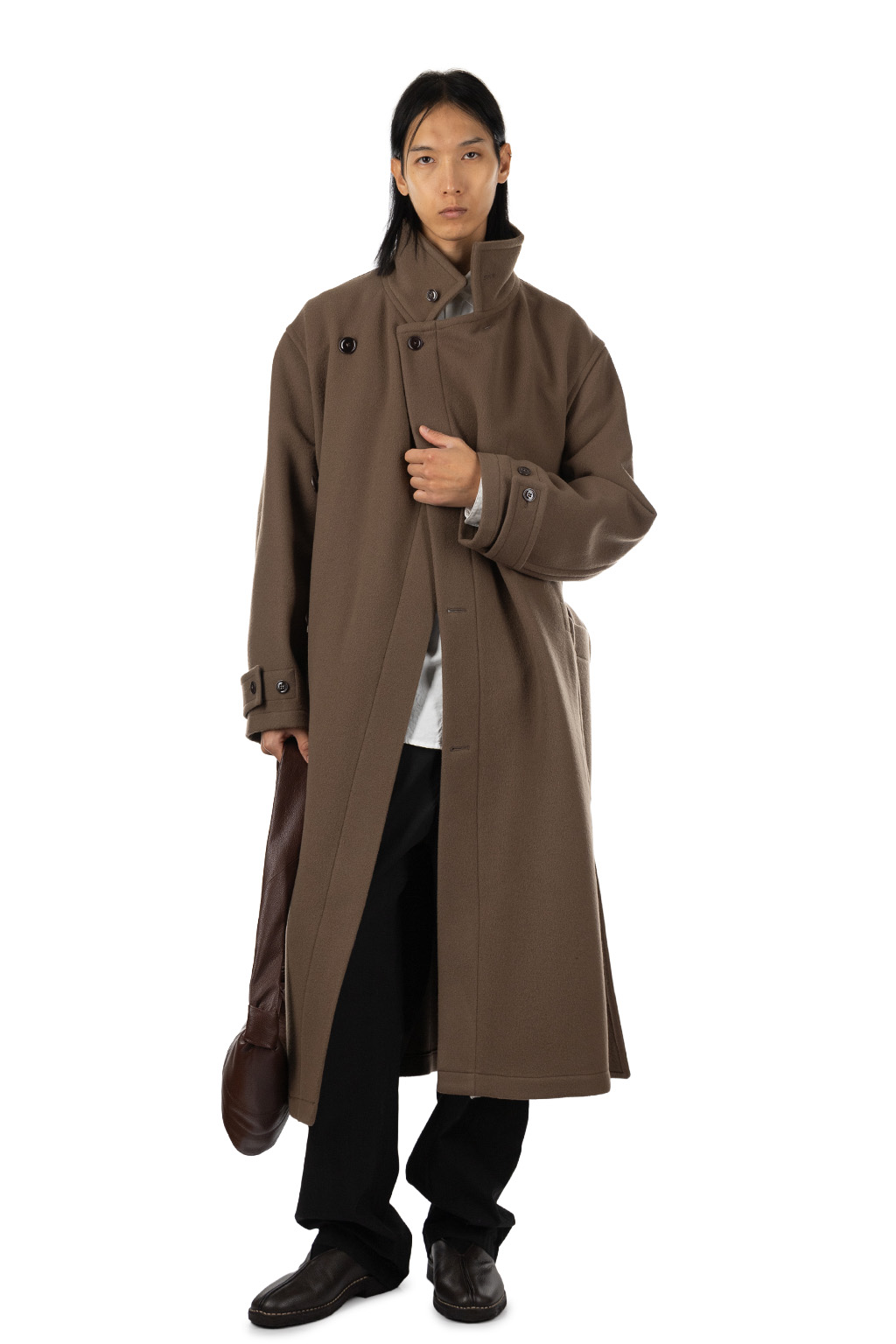 Lemaire - Wrap Coat - Dark Squirrel