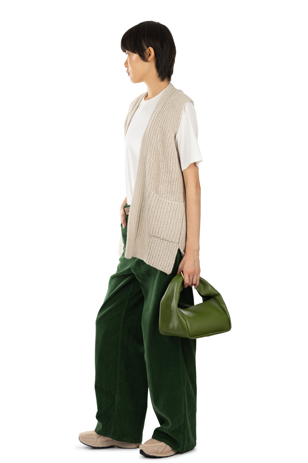 MARROW - Cube Ring Muff - Green Tea