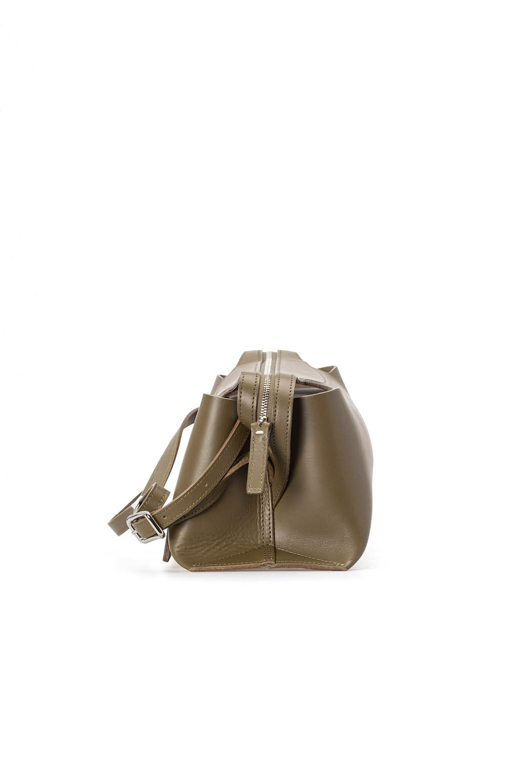 MARROW - Oblong Shoulder Bag-Dark Olive