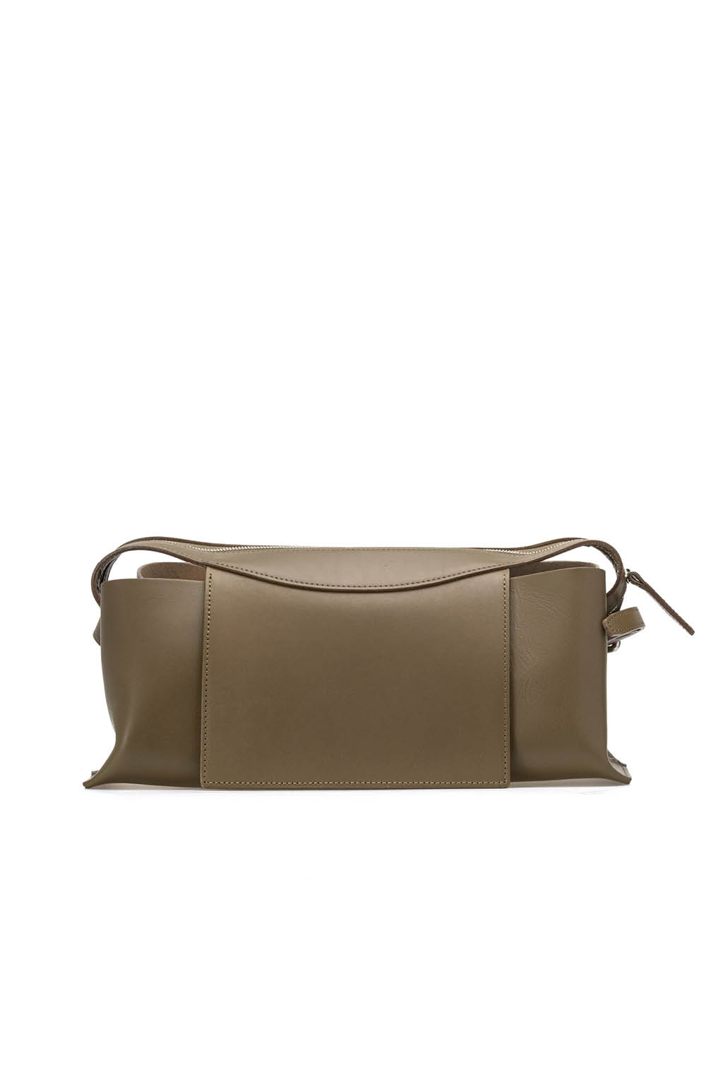 MARROW - Oblong Shoulder Bag-Dark Olive