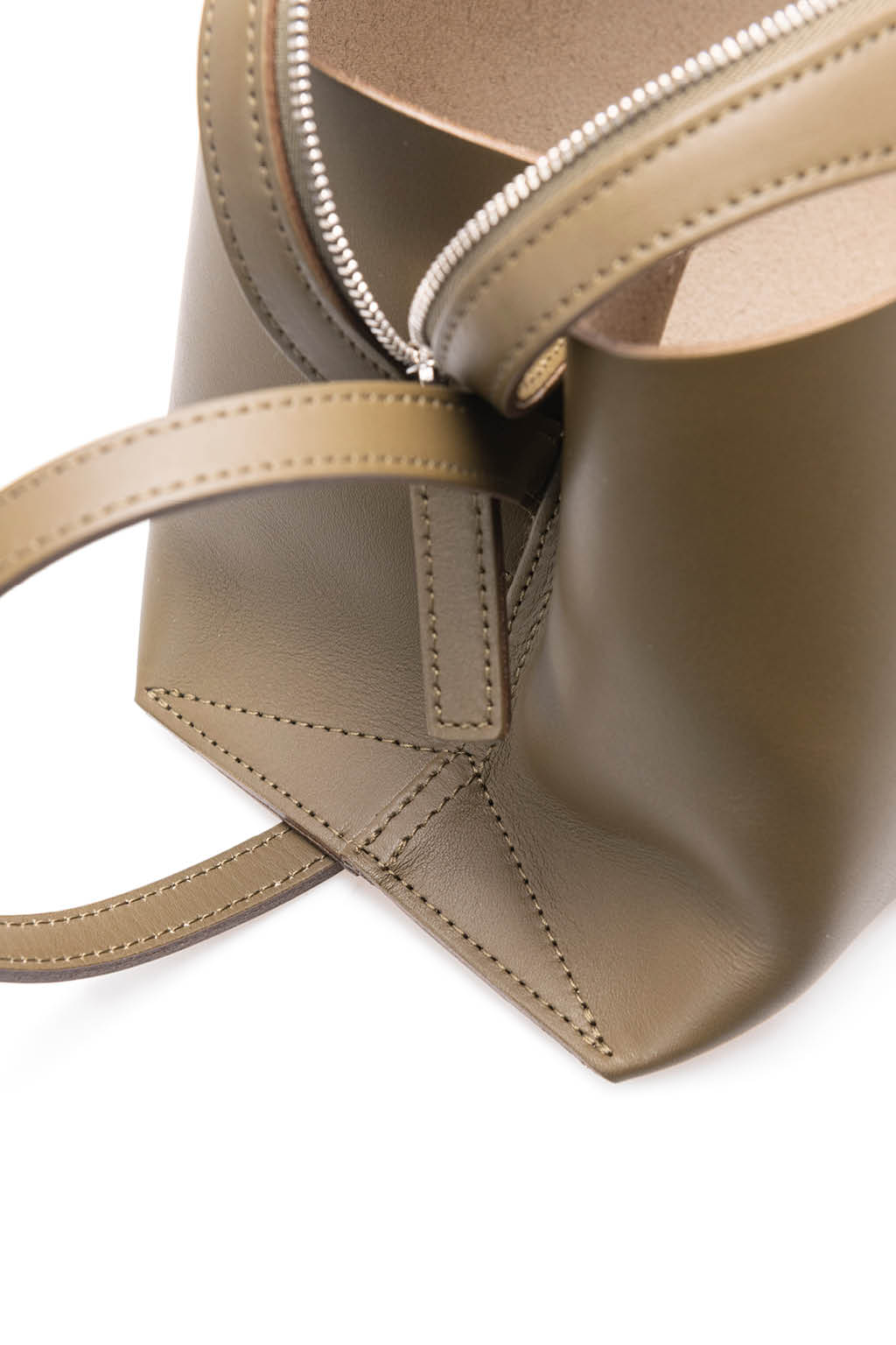 MARROW - Oblong Shoulder Bag-Dark Olive