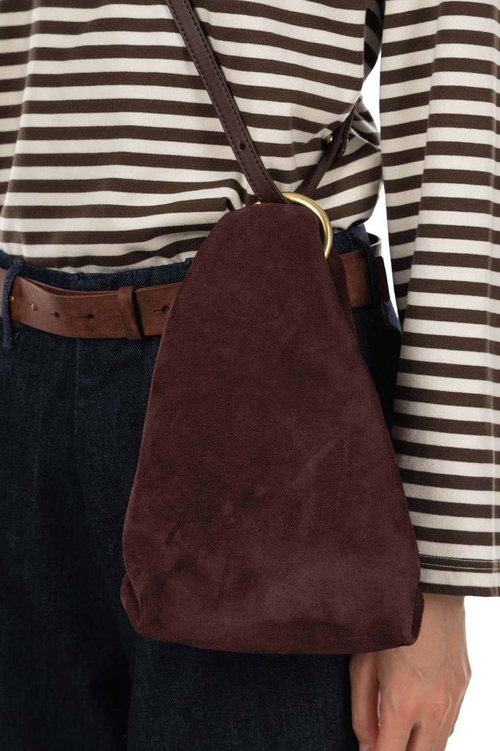 MARROW - Suede Ring Muff - Burgundy