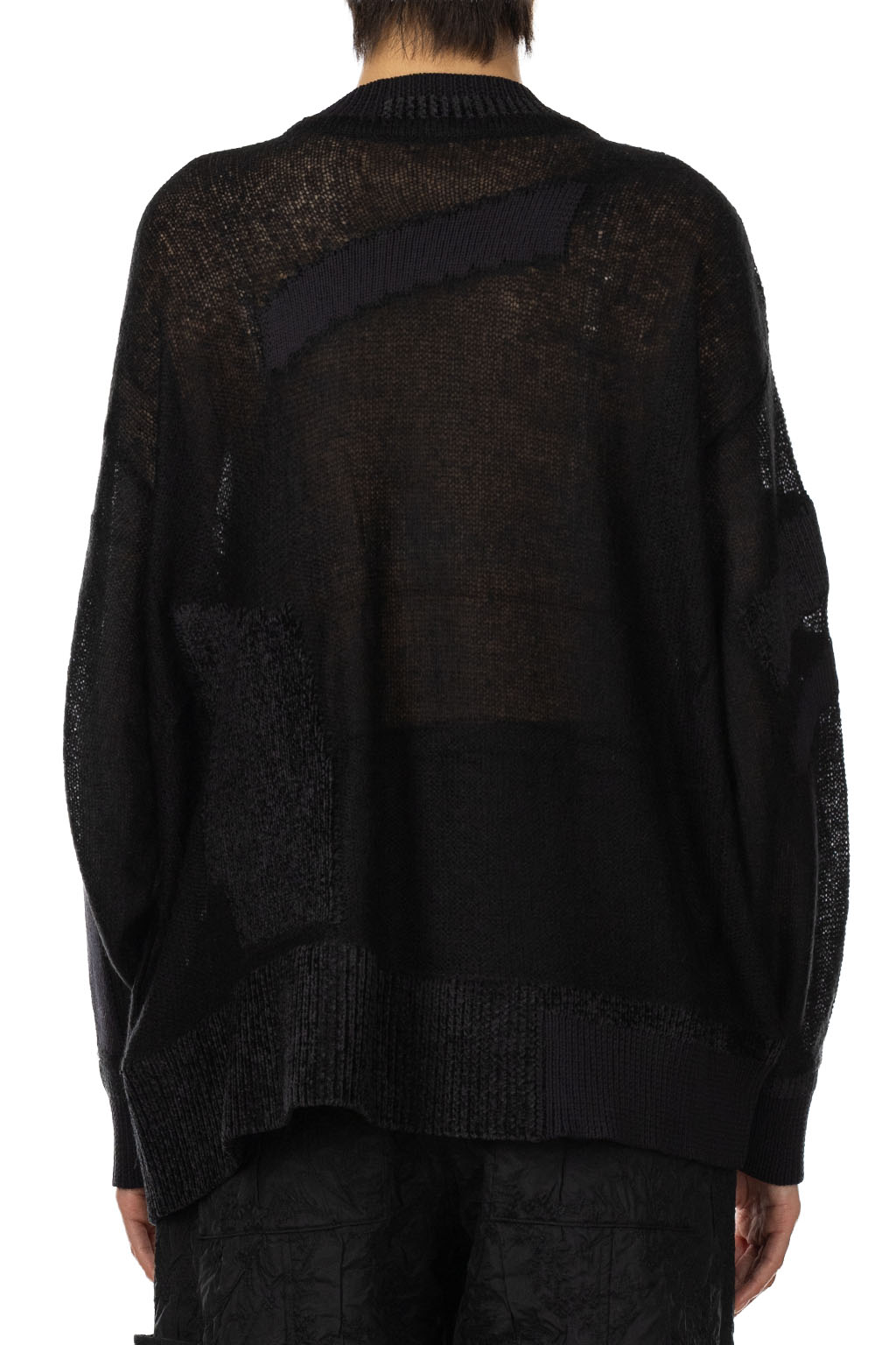 Mame Kurogouchi - Katachi Motif Knited  Sweater - Black