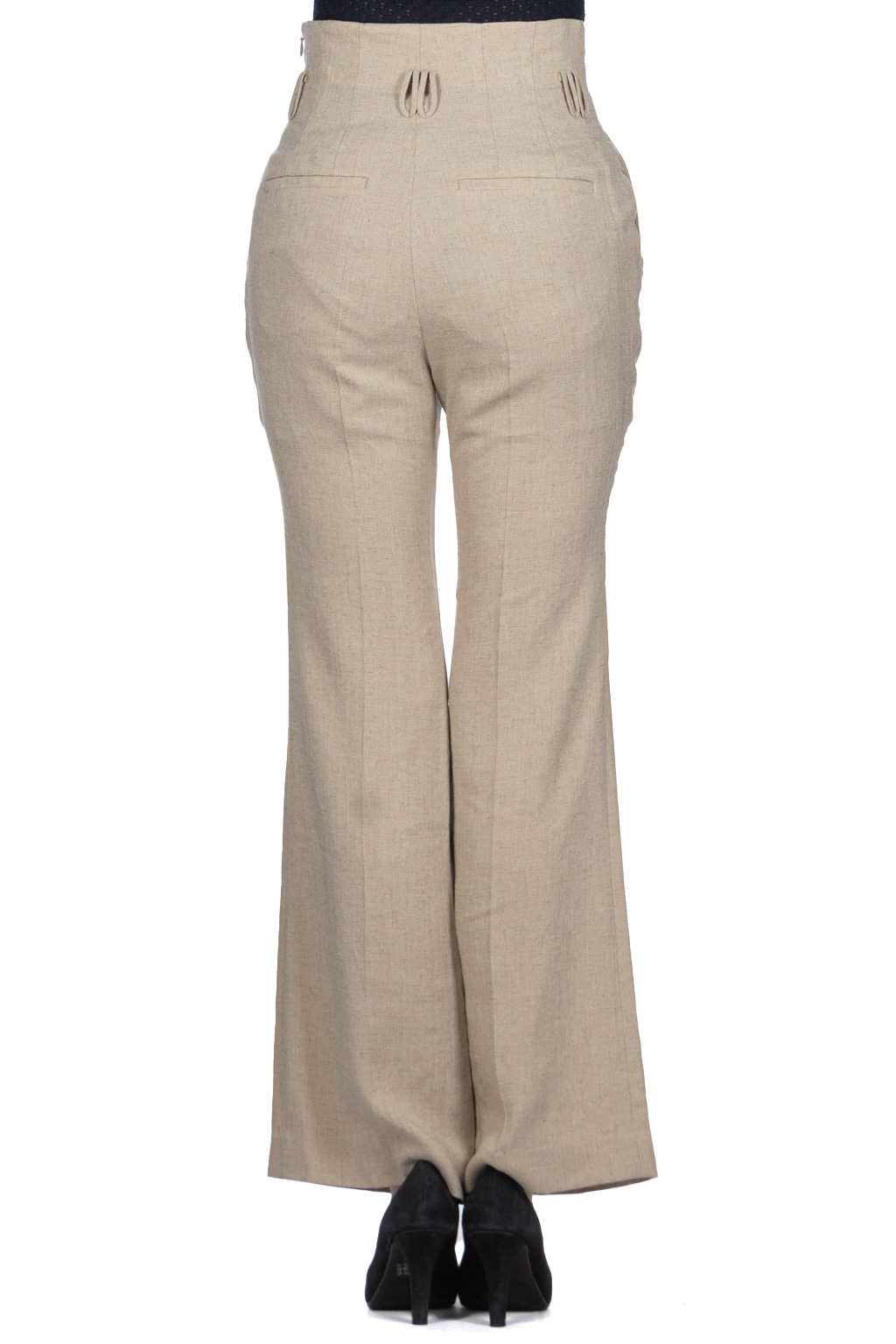 Mame Kurogouchi - Linen Touch Triacetate Suits Trousers - Beige