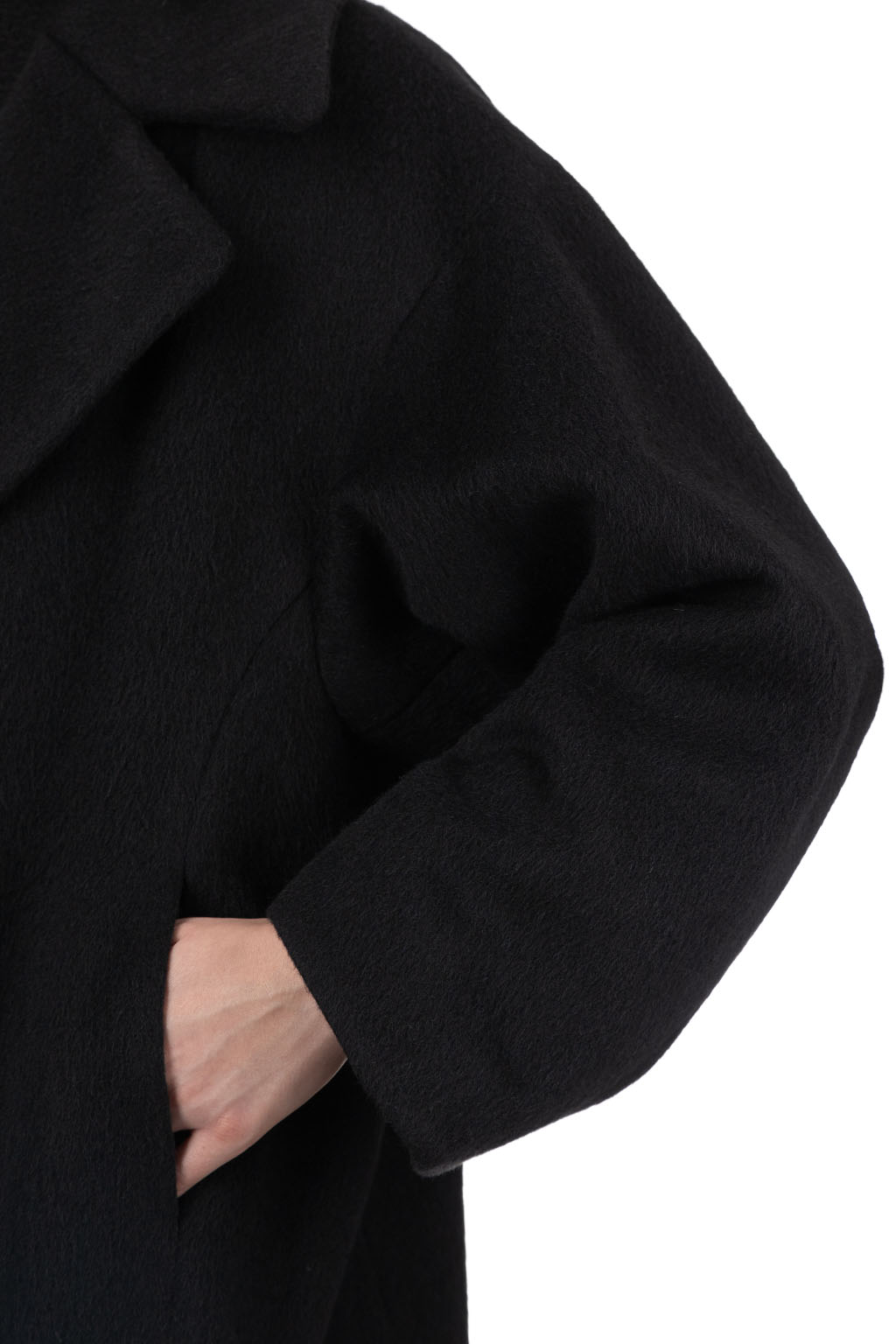 Mame Kurogouchi - Wool Alpaca Long Coat - Black