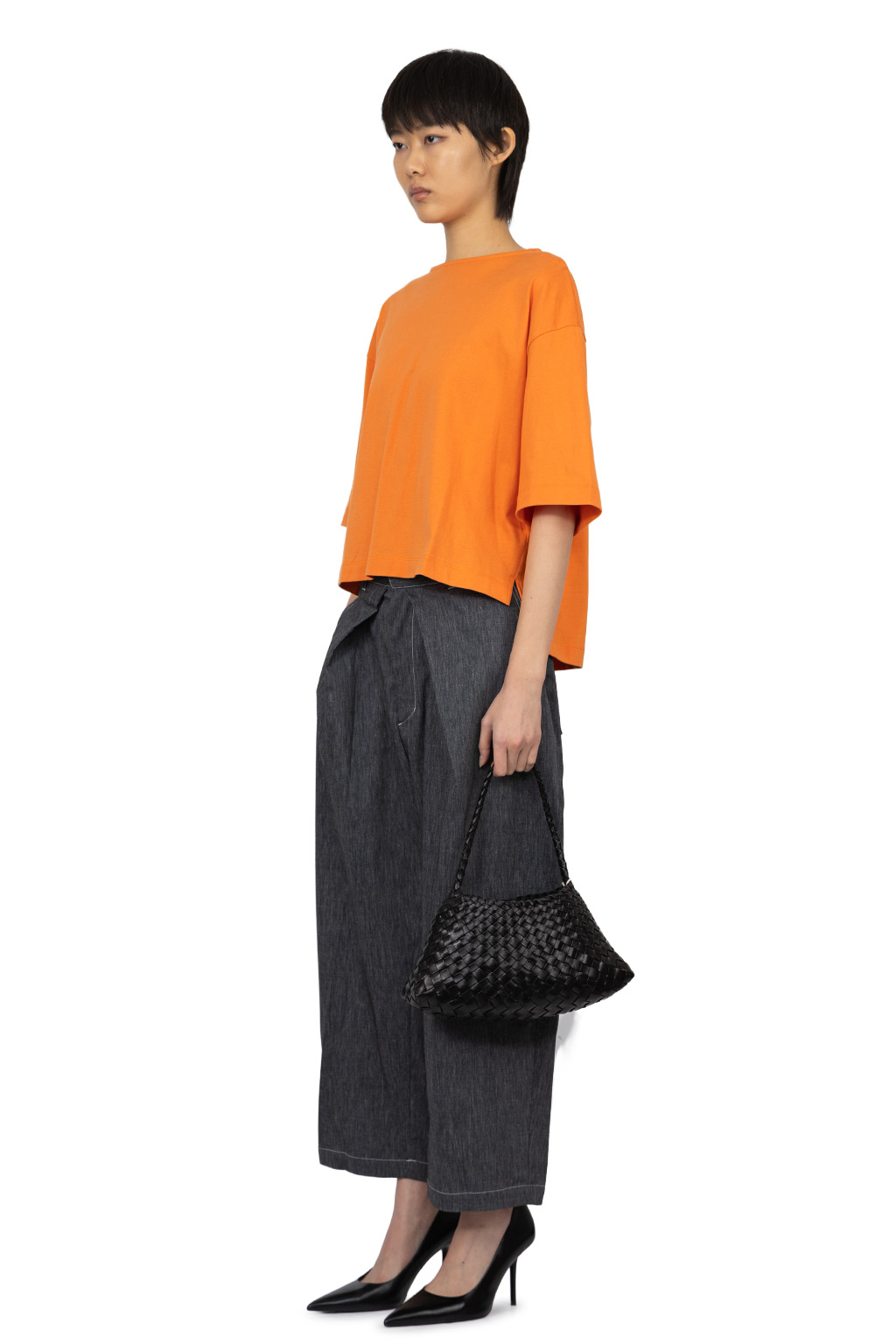 Manon - Boatneck Tee - Orange