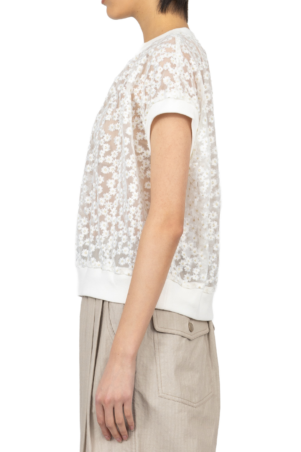 Manon - Floral Embroidery PO Blouse - White