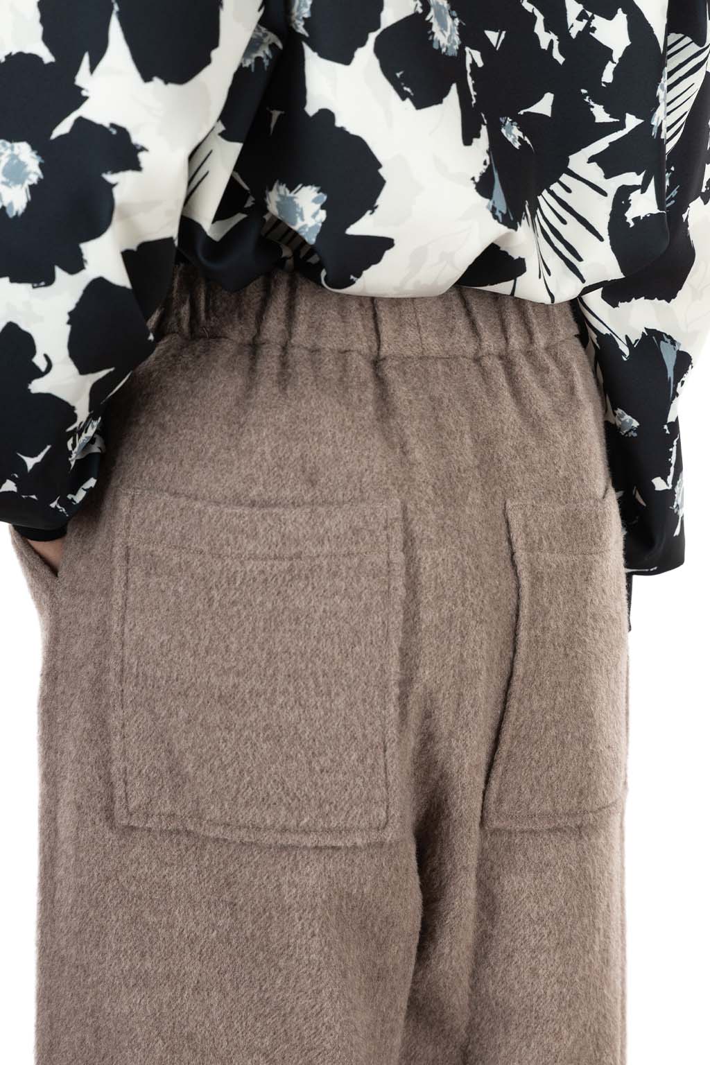 Manon - SHAGGY WOOL EASY WIDE PANTS