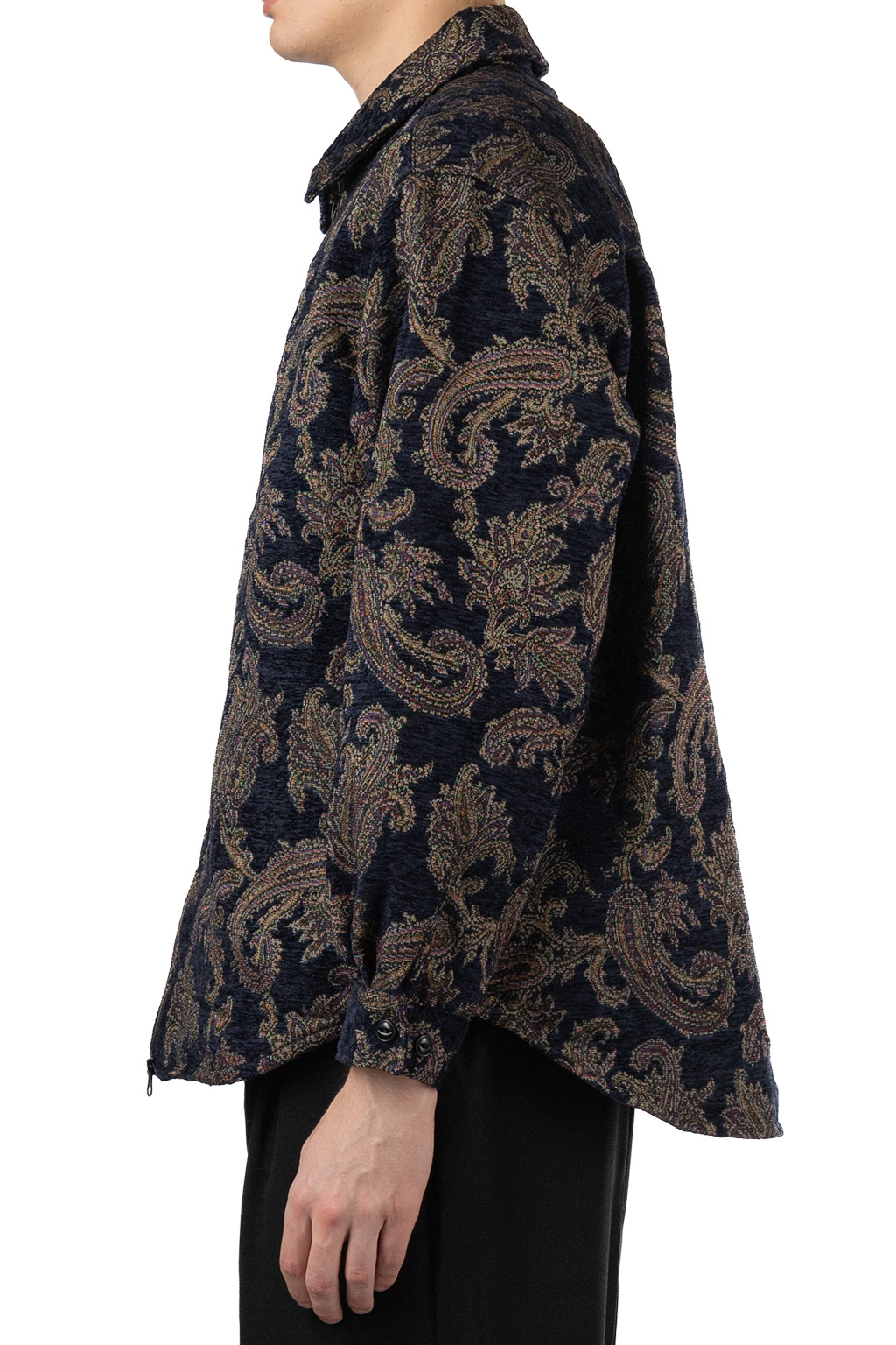 Manual Alphabet - Gobelin Zip Jacket - Navy