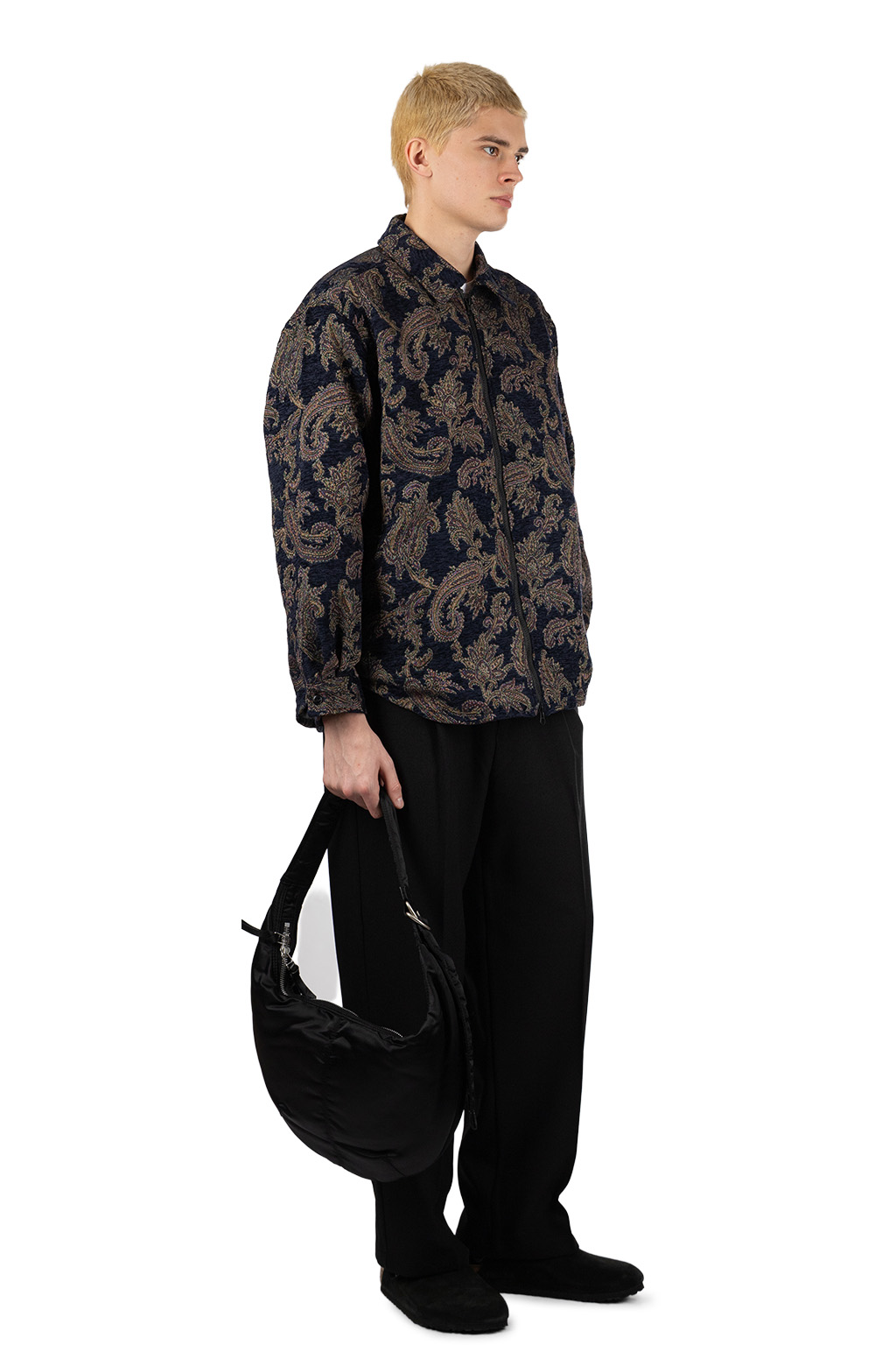 Manual Alphabet - Gobelin Zip Jacket - Navy