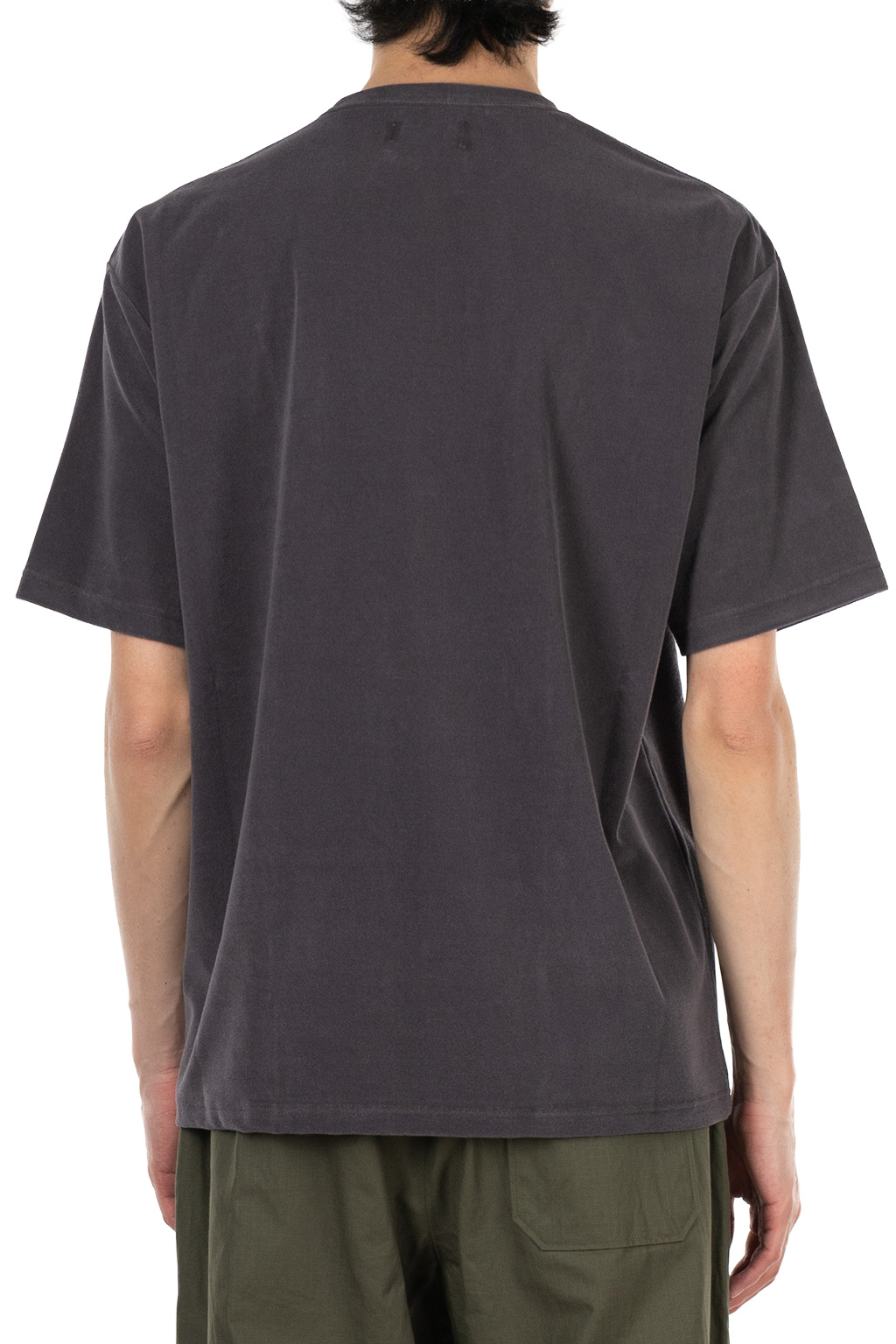 Manual Alphabet - High Gauge Pile Crew Neck Tee - Charcoal