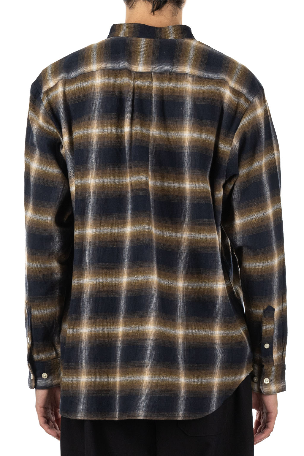 Manual Alphabet - Ombre Check Loose Fit BC Shirt Yellow and Black