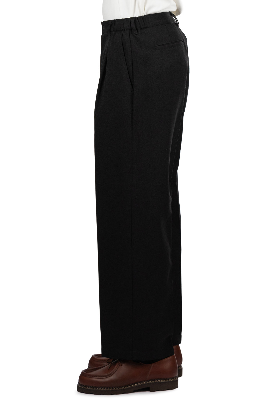 Manual Alphabet - Rodeo Serge One-Tuck Pants - Black