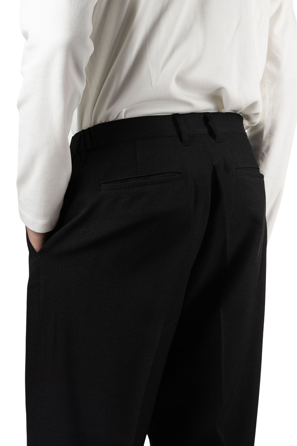 Manual Alphabet - Rodeo Serge One-Tuck Pants - Black