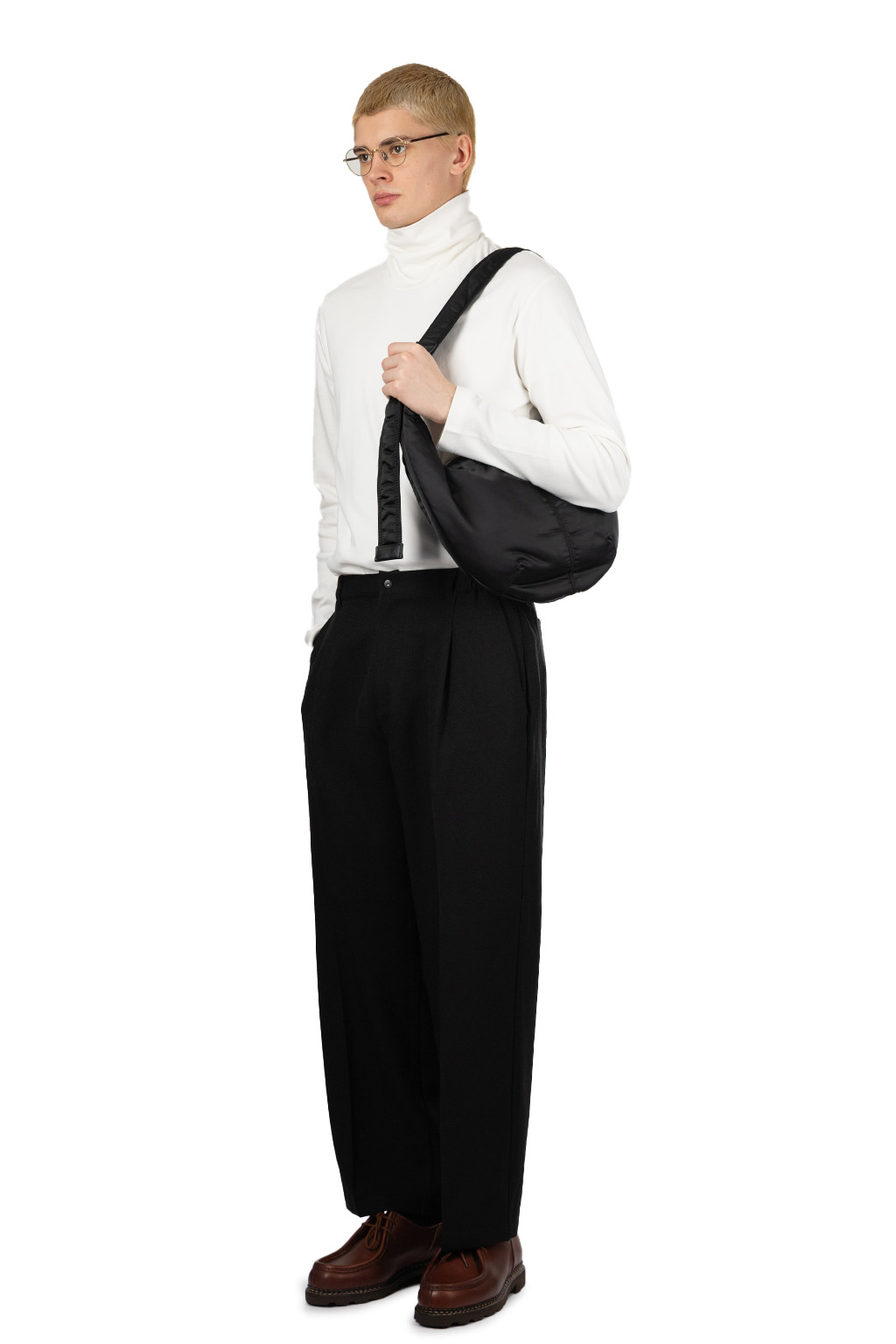 Manual Alphabet - Rodeo Serge One-Tuck Pants - Black