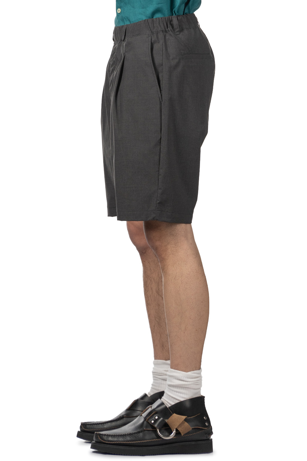 Manual Alphabet - TR Typewriter Short Pants - Charcoal