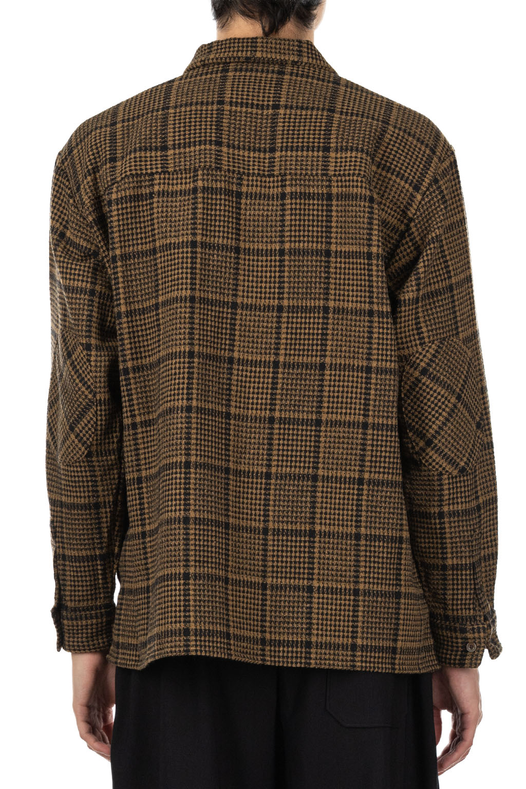 Manual Alphabet - Tweedy check Shirt - Brown