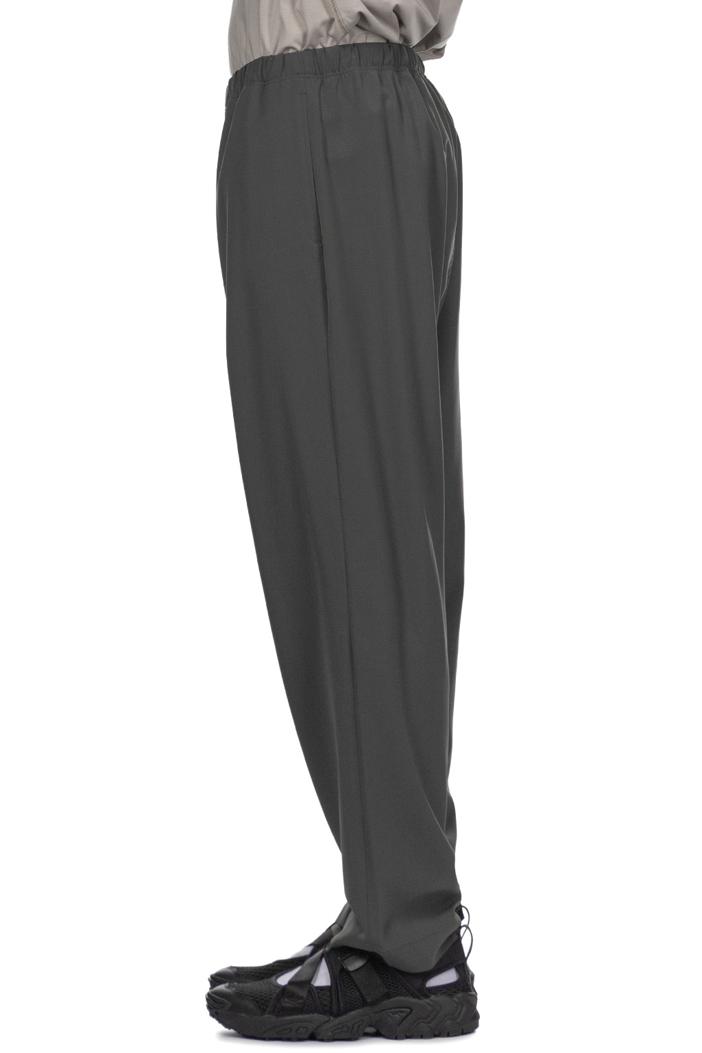 N Hoolywood - Webbing Belt Pants - Charcoal