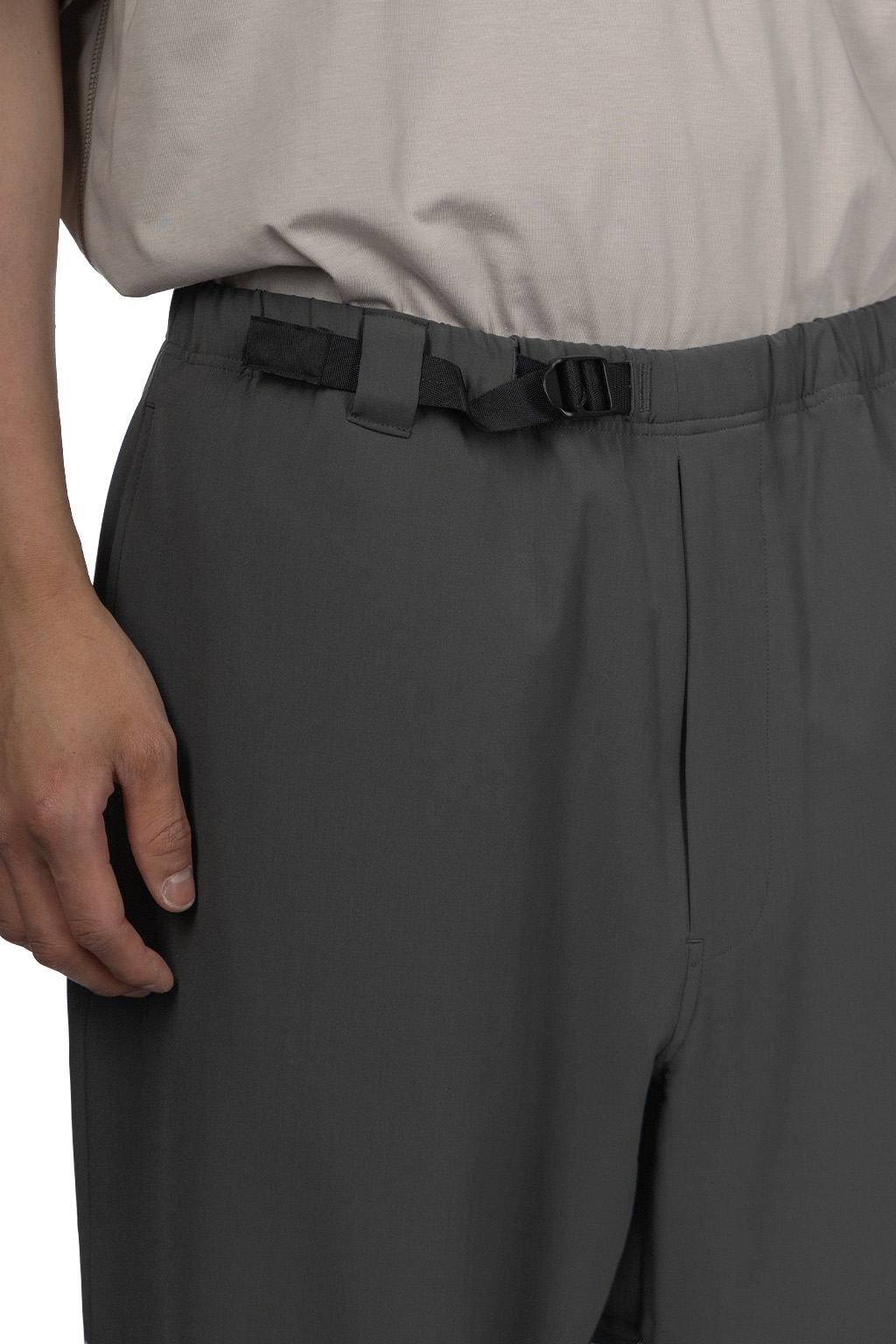 N Hoolywood - Webbing Belt Pants - Charcoal