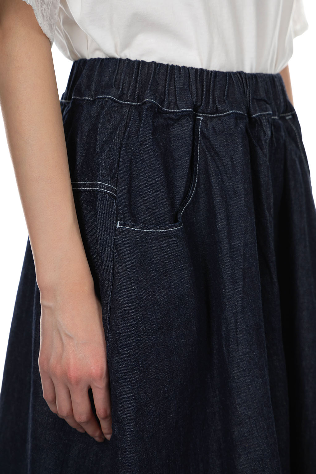 NARU  - 8oz Denim Noppo Skirt - Indigo