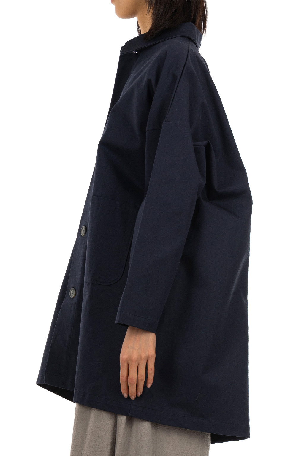 NARU  - Chino Cloth Trench Coat