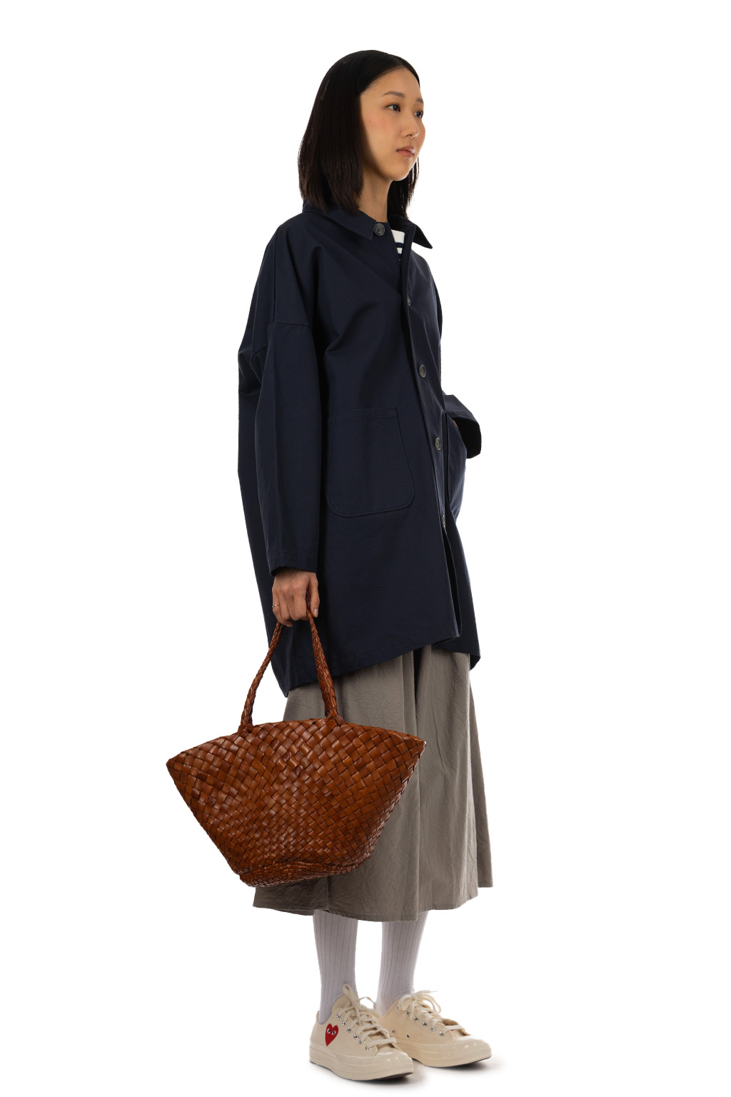 NARU  - Chino Cloth Trench Coat