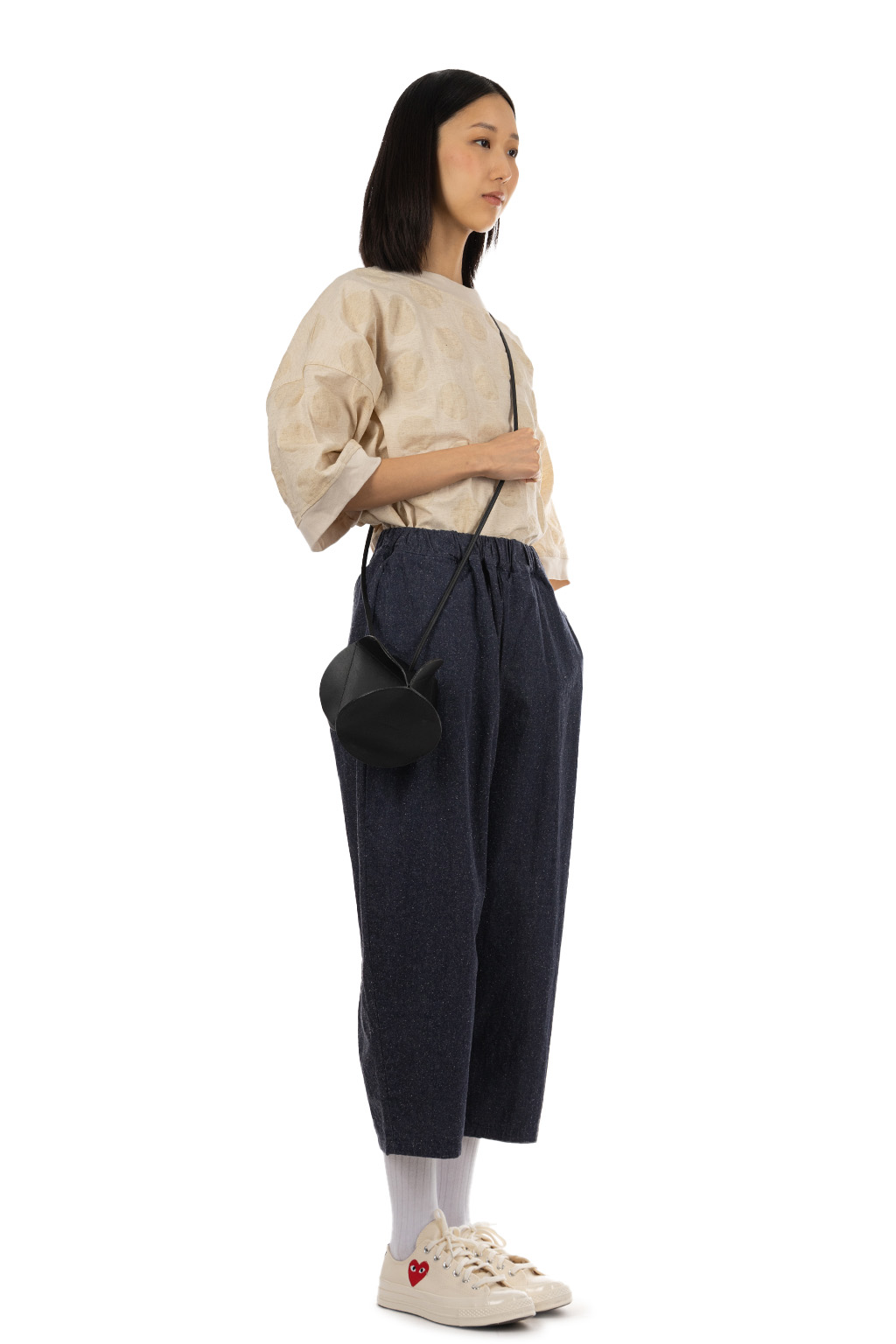 NARU  - Cotton Silk Denim Egg Pants