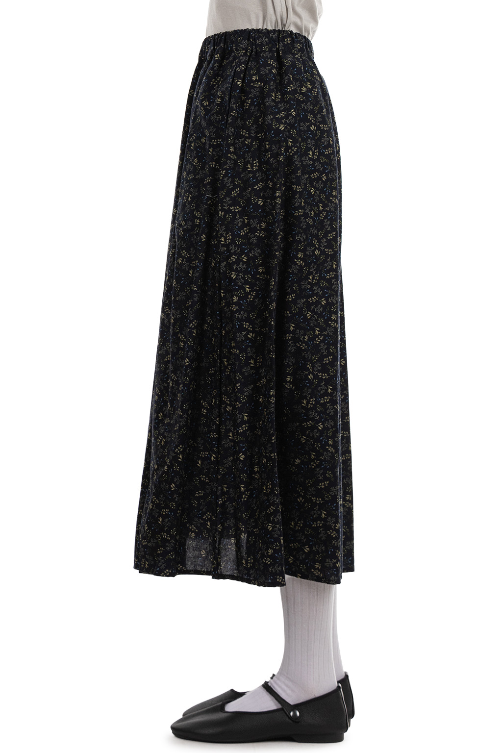 NARU  - Flower Tuck Skirt