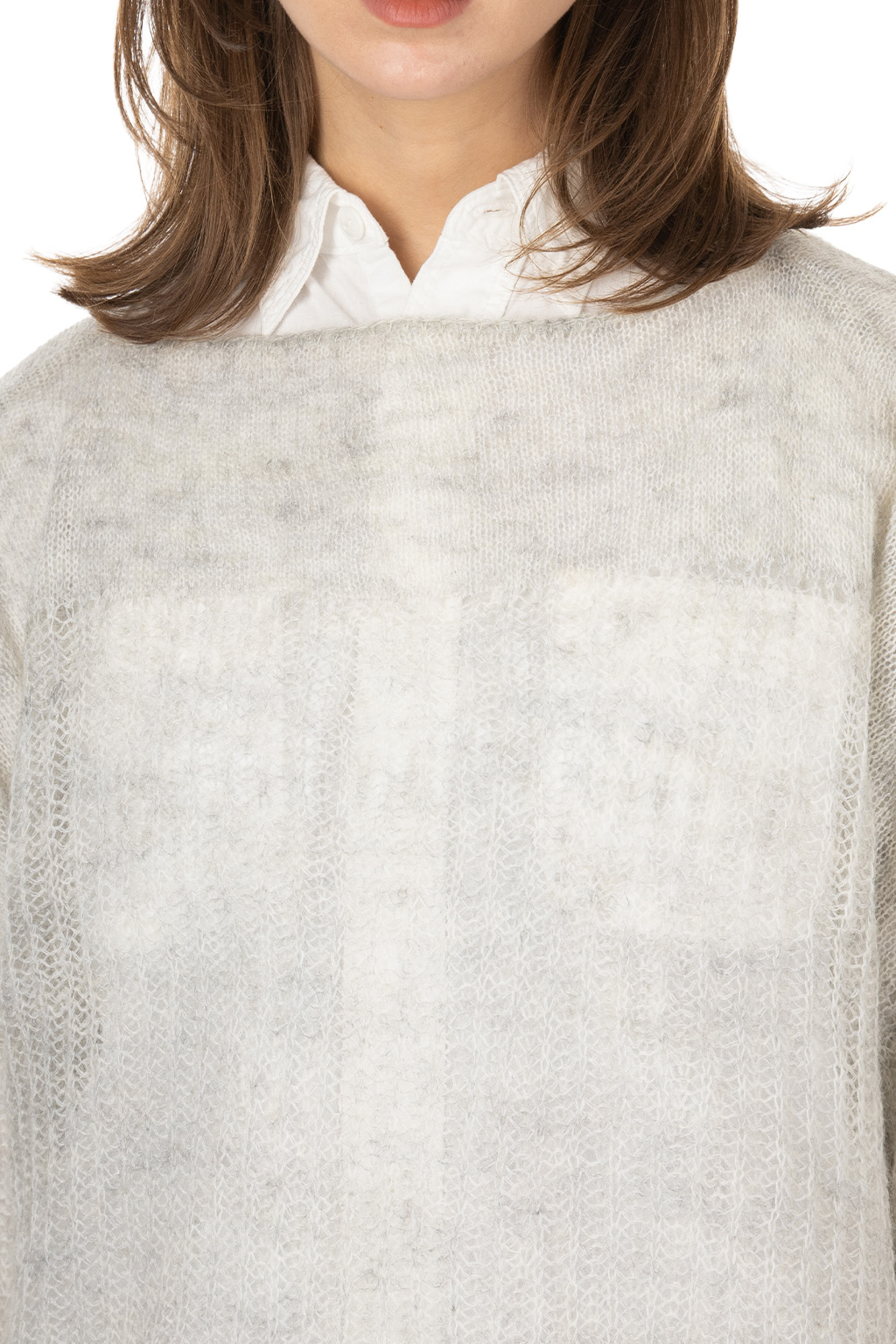 NARU  - Fluff Puff Boatneck Knit - Oatmeal