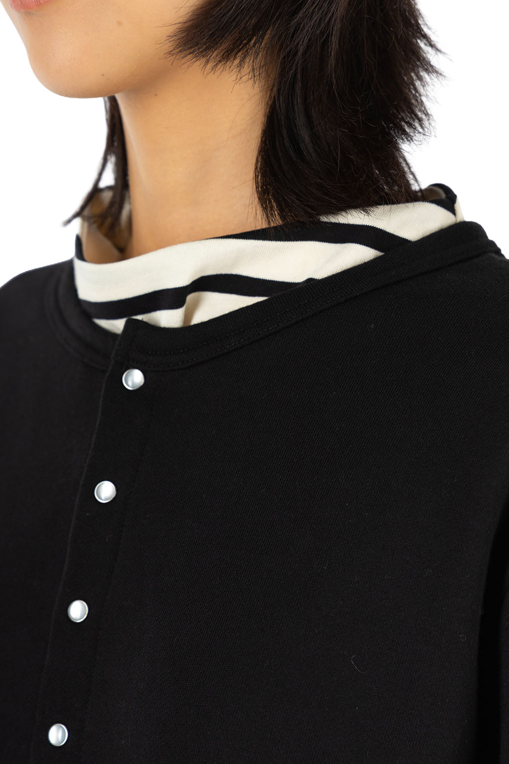 NARU  - French Terry Pocket Cardigan - Black