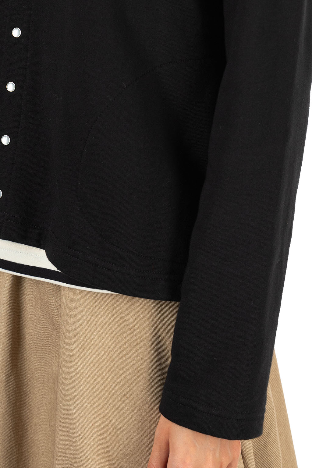 NARU  - French Terry Pocket Cardigan - Black