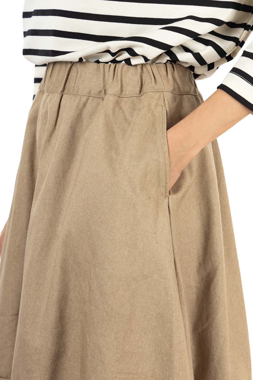 NARU  - Katsuragi Egg Skirt - Beige