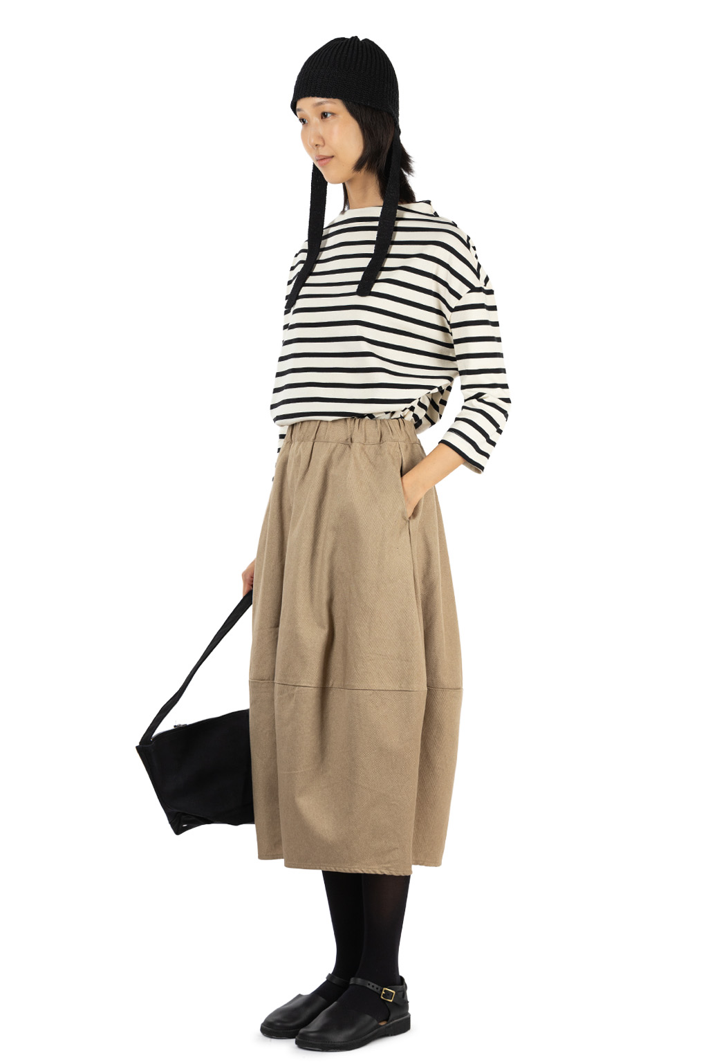 NARU  - Katsuragi Egg Skirt - Beige