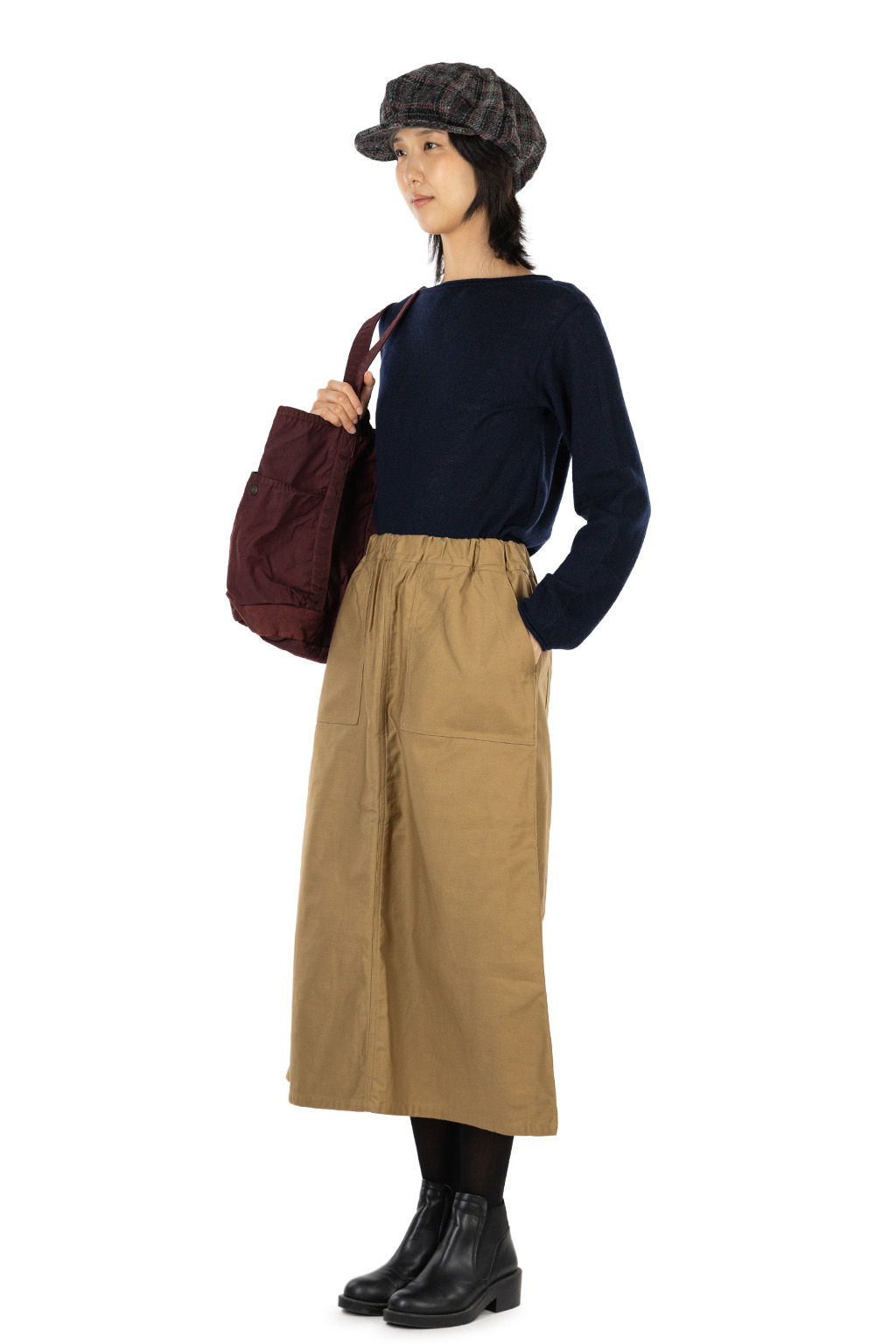 NARU  - Military Baker Skirt - Beige