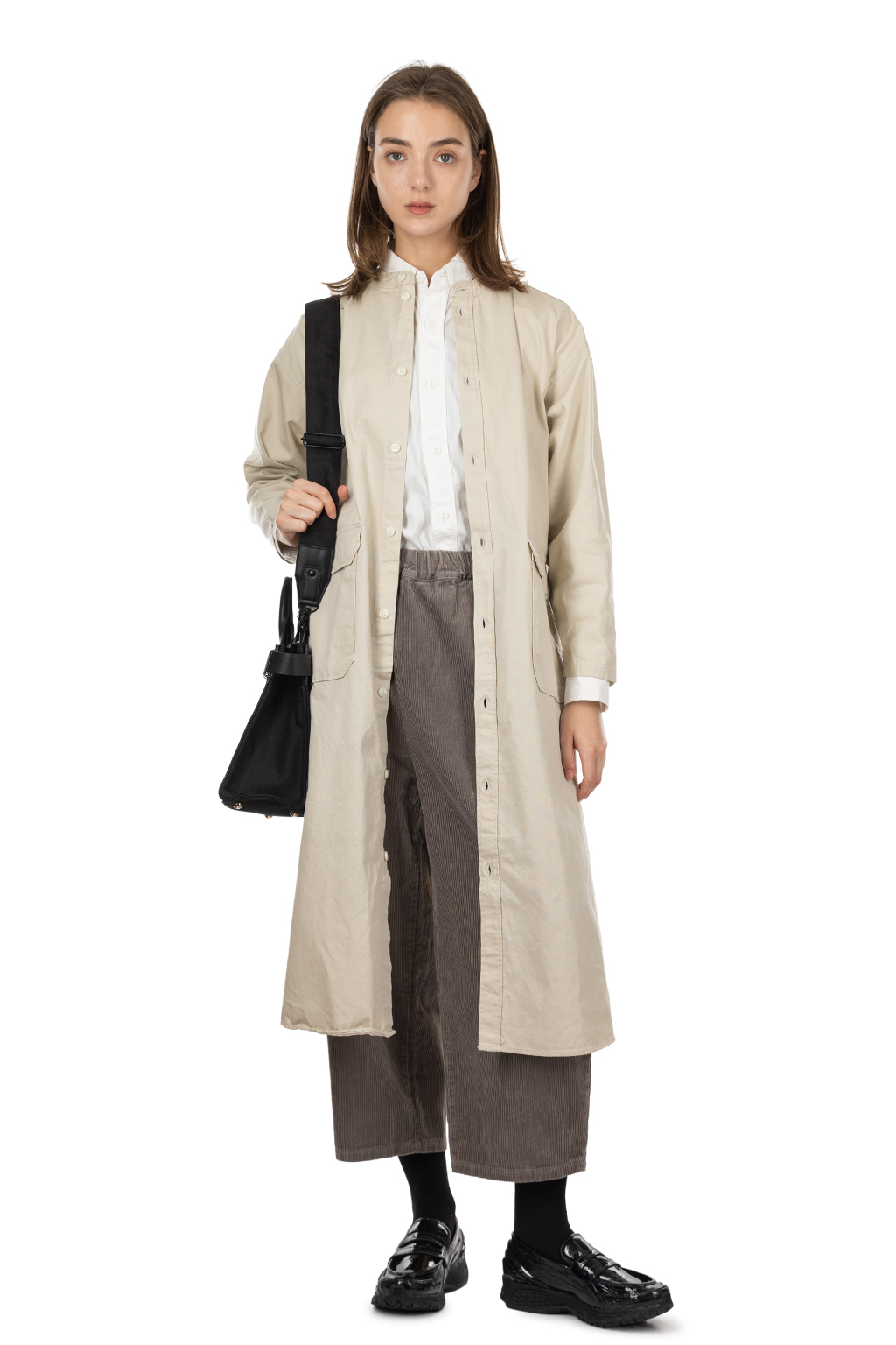 NARU  - Oxford Pocket Dress - Grege