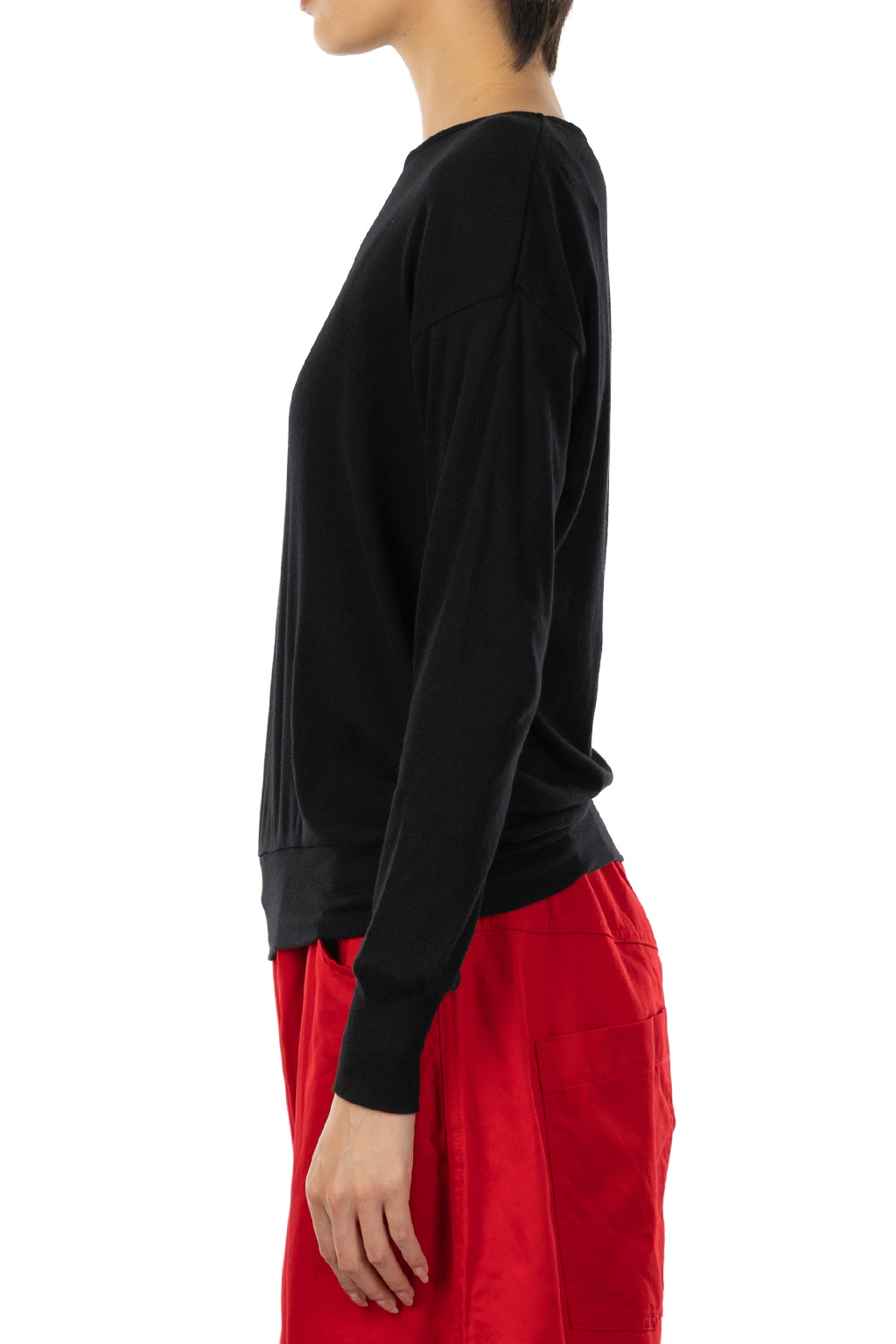 NARU  - Soft Cotton Pullover - Black